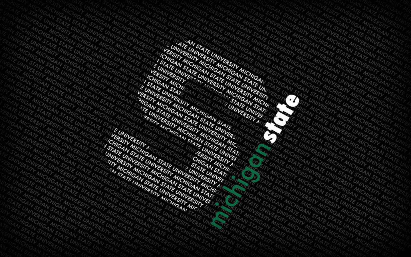 Michigan State University Spartans S Text Background
