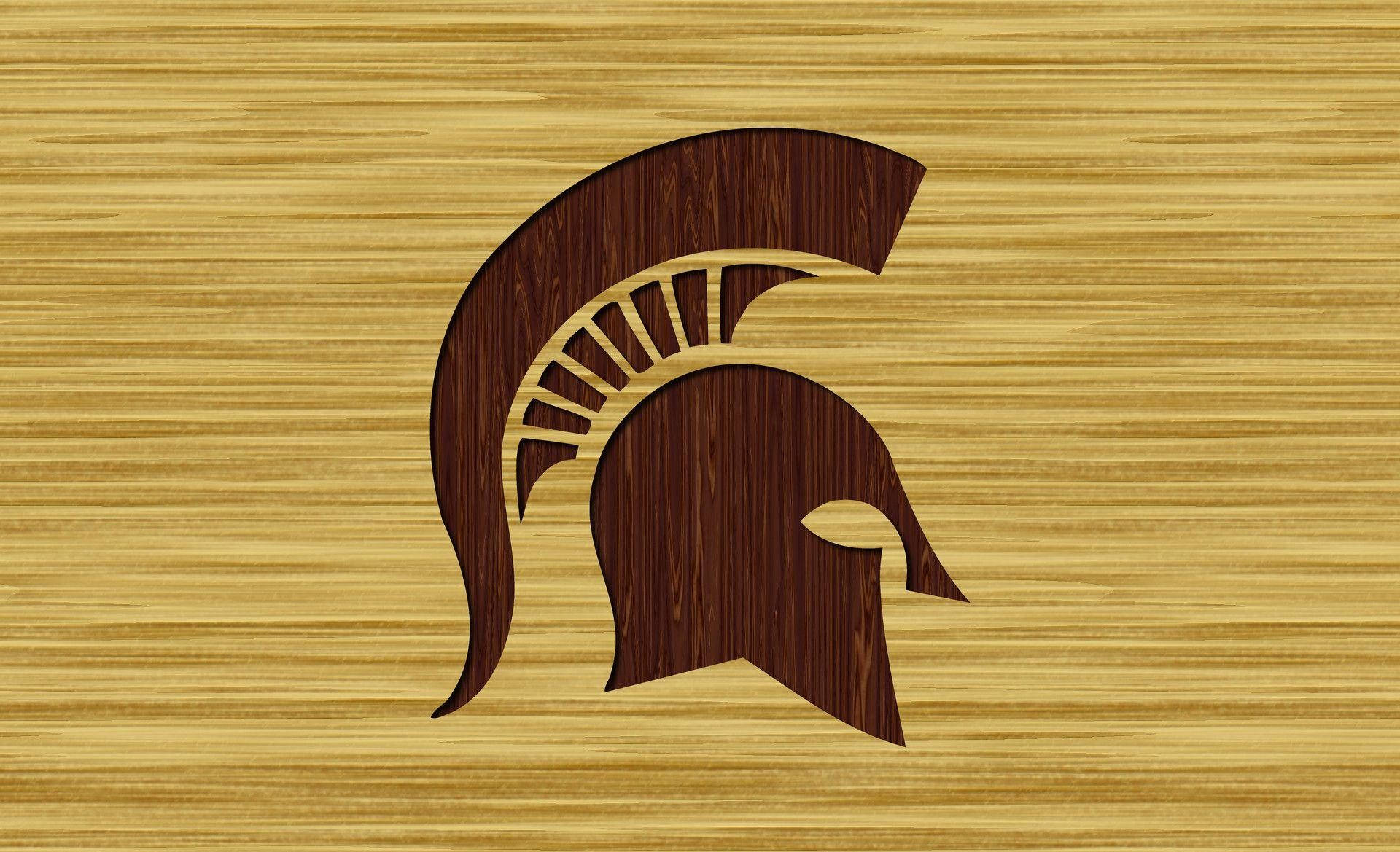 Michigan State University Spartans Wooden Background