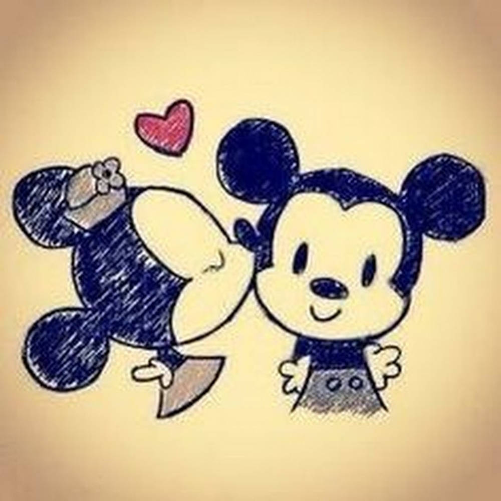 Mickey And Minnie Mouse I Love My Girlfriend Background