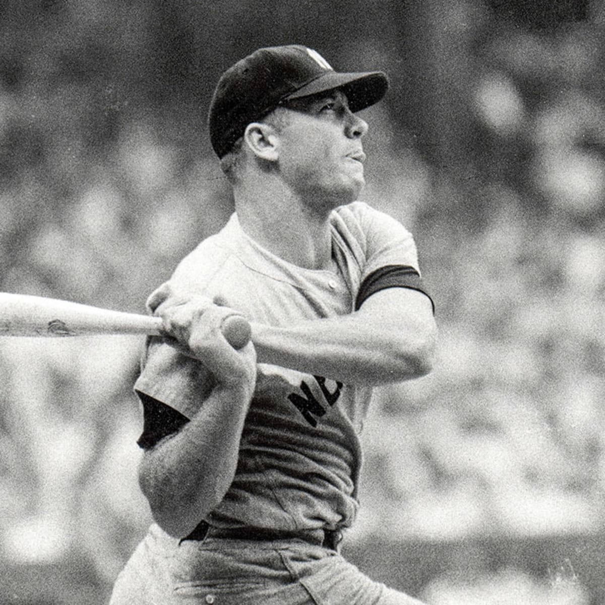 Mickey Mantle Candid Photograph Background