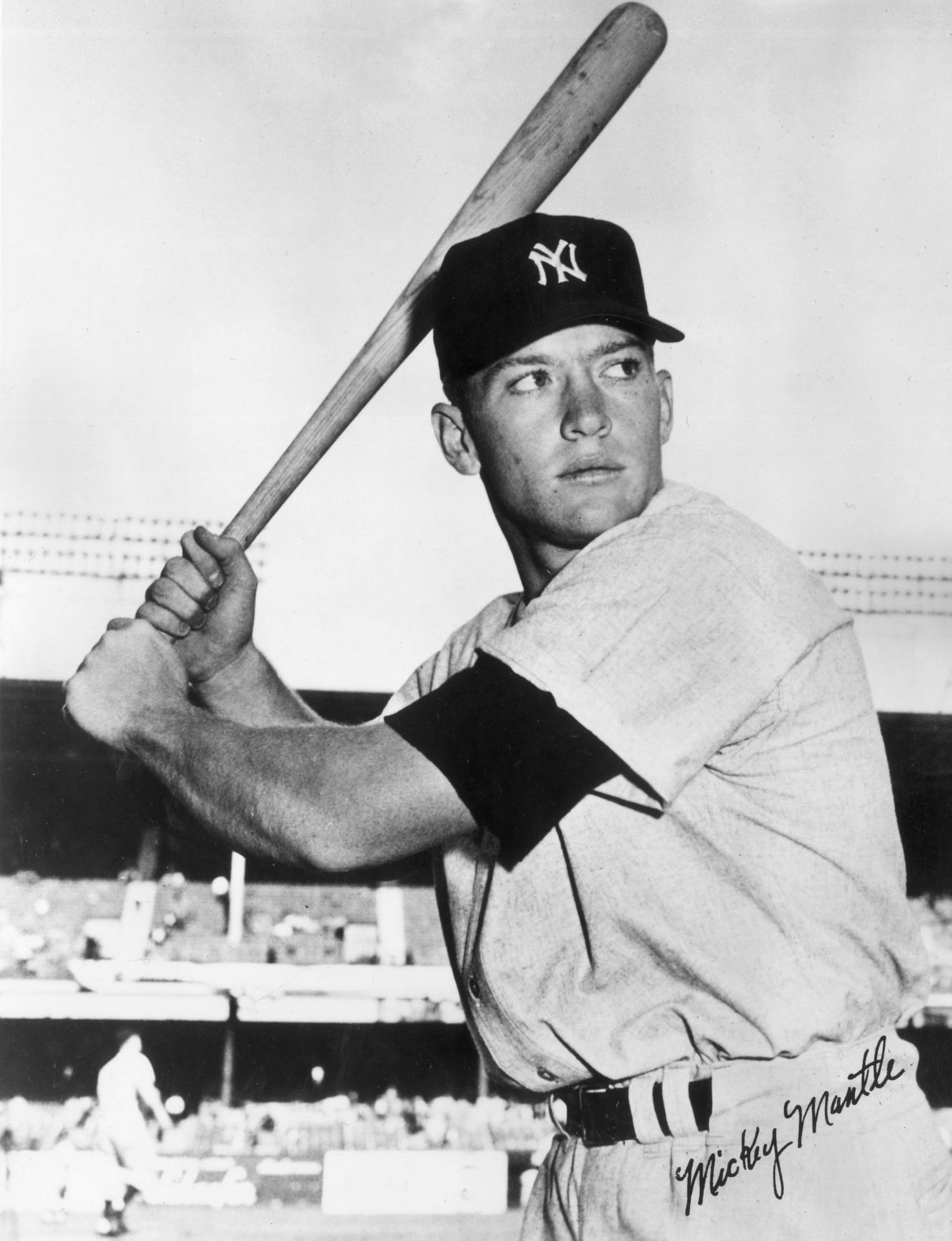 Mickey Mantle New York Yankees Background