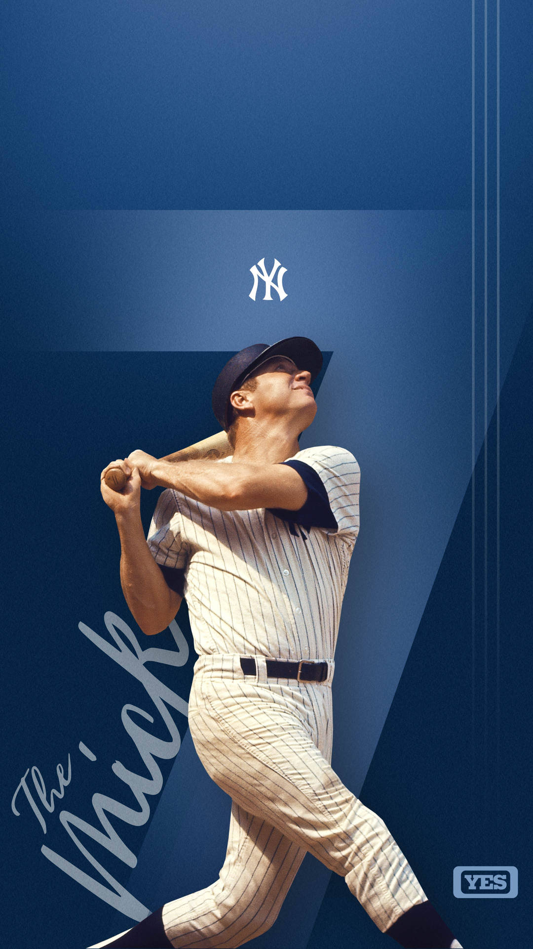 Mickey Mantle Yankees Superstar Background