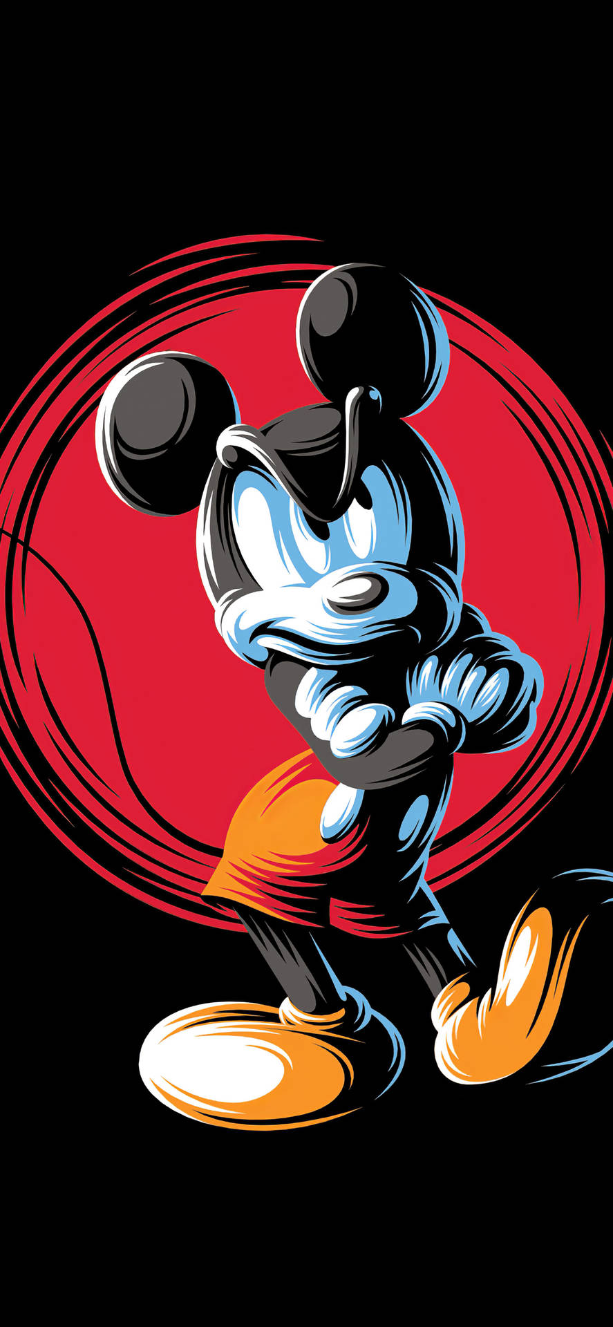 Mickey Mouse Art Iphone X Cartoon Background