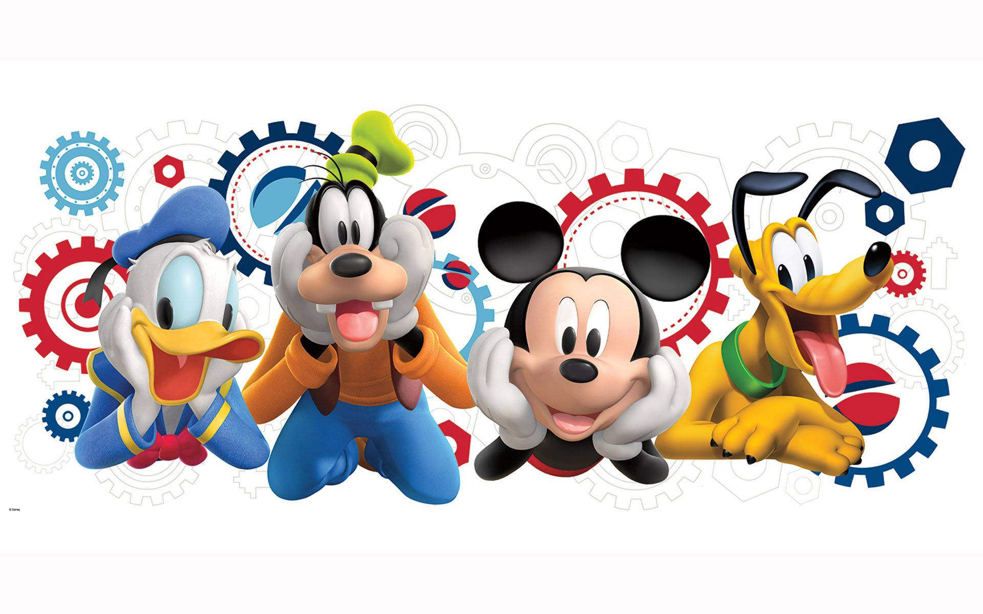 Mickey Mouse Clubhouse Cute Male Characters Background