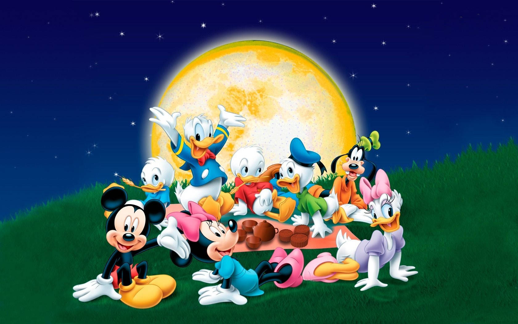 Mickey Mouse Clubhouse Full Moon Background