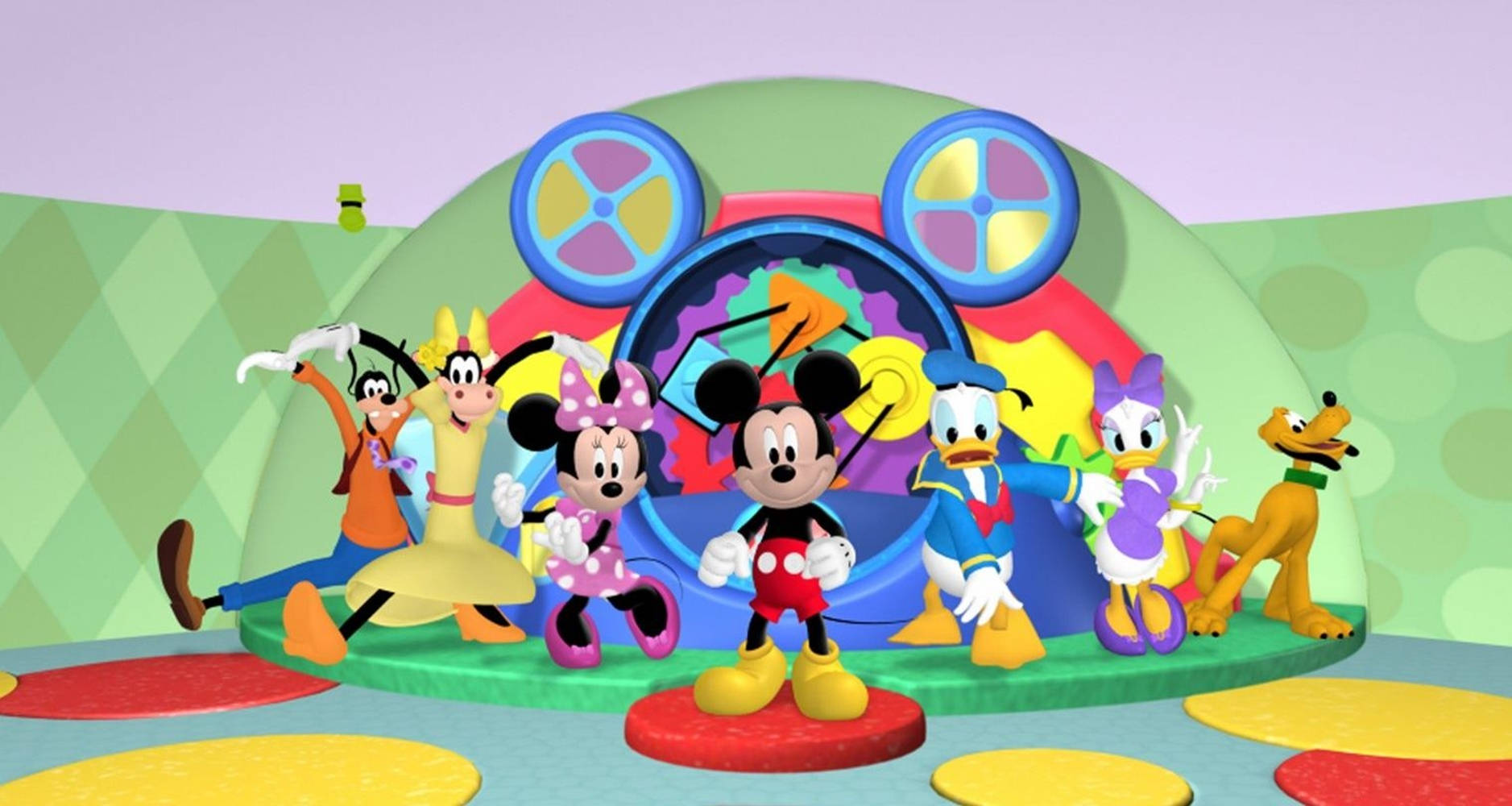 Mickey Mouse Clubhouse Funky Stage Background