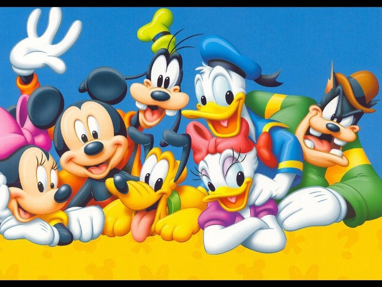 Mickey Mouse Clubhouse Group Characters Background