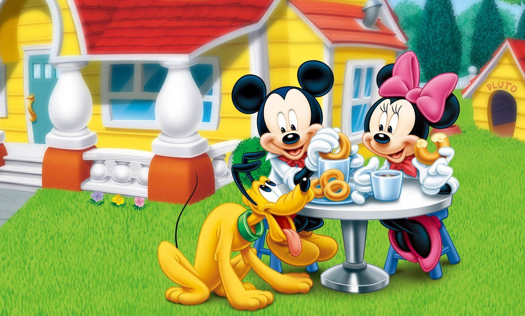 Mickey Mouse Clubhouse Minnie Pluto Background