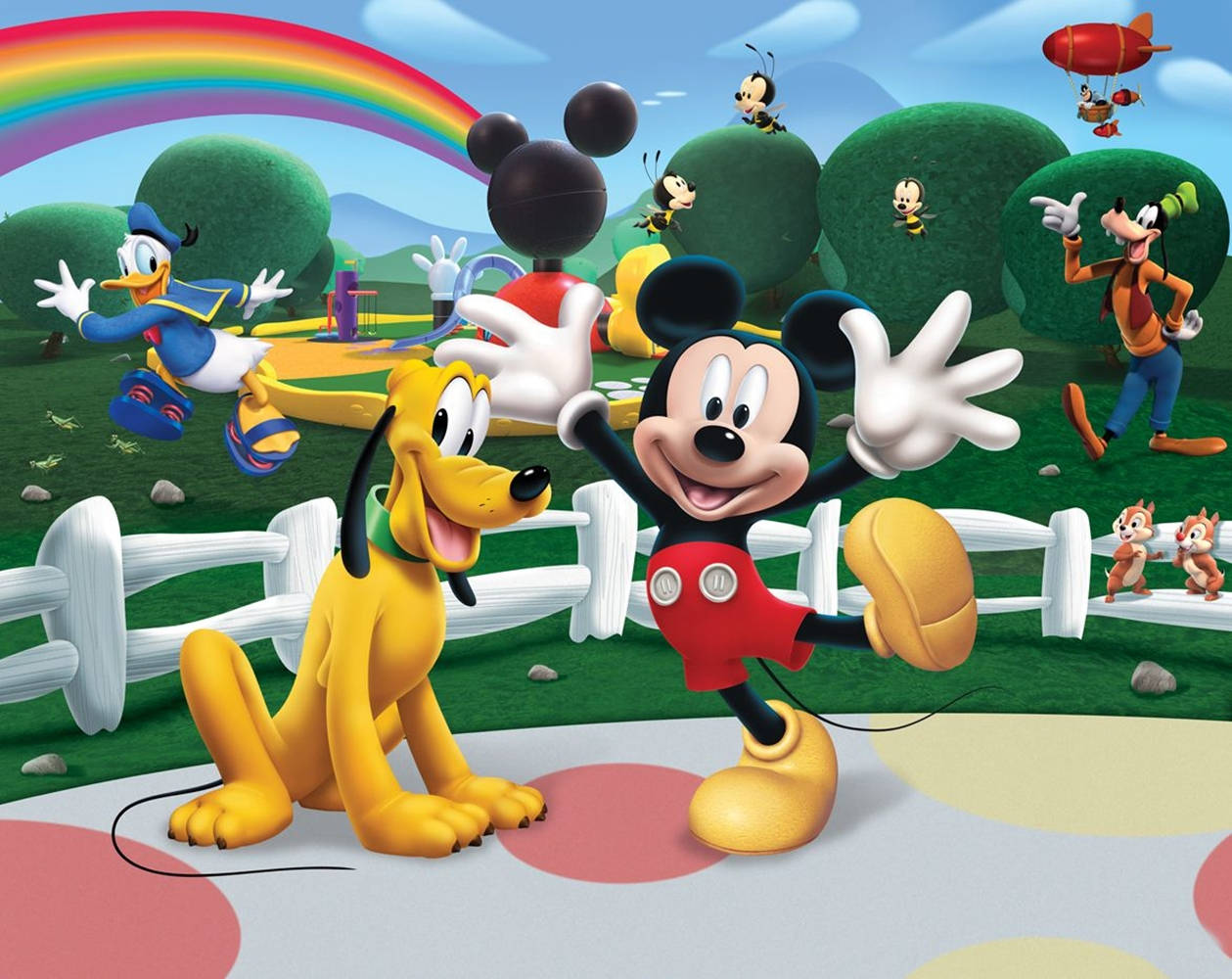 Mickey Mouse Clubhouse Park Fun Background