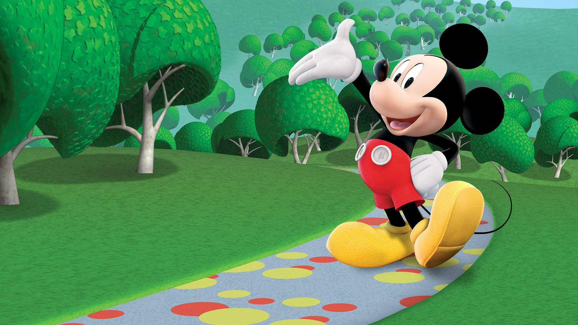 Mickey Mouse Clubhouse Pathway Background