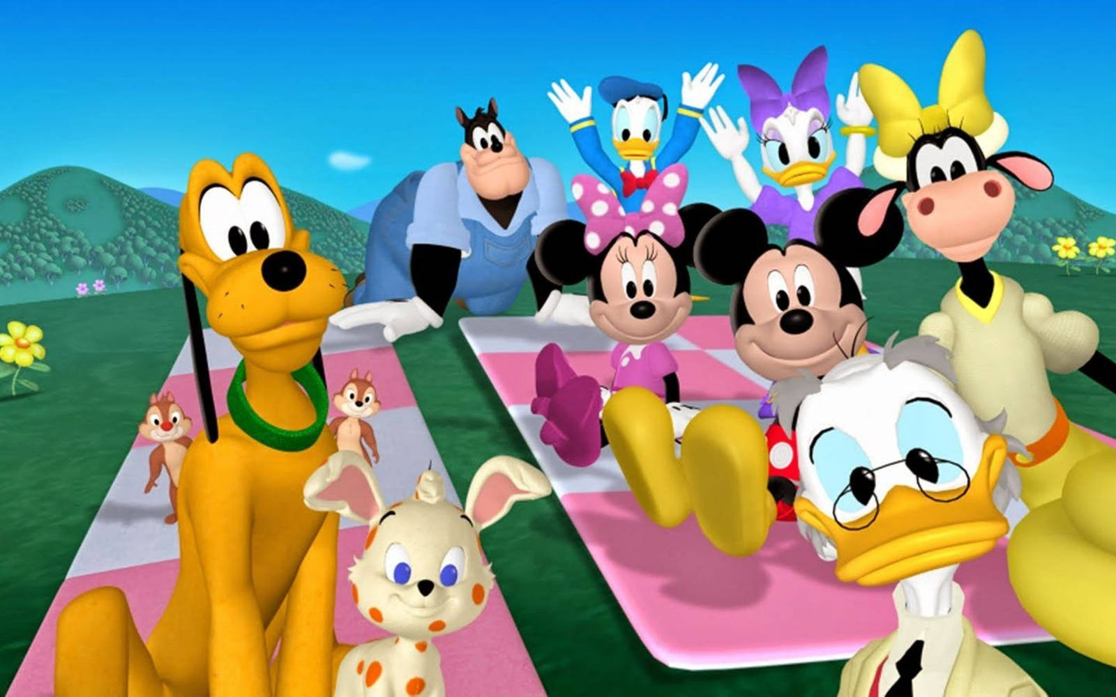 Mickey Mouse Clubhouse Picnic Party Background