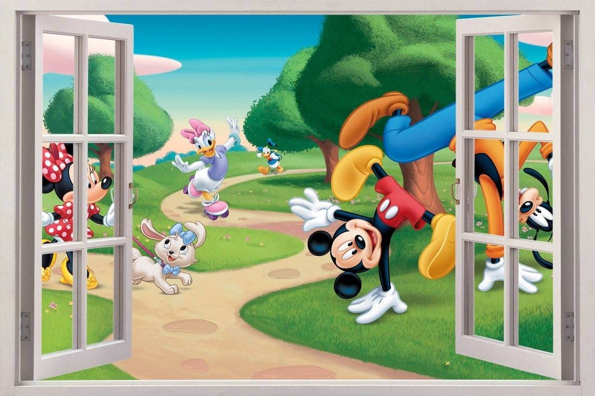 Mickey Mouse Clubhouse Window View Background