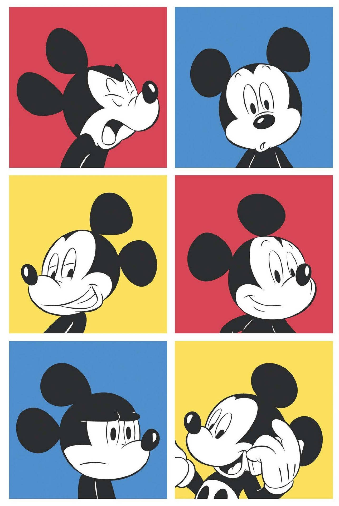 Mickey Mouse Collage Disney Pattern Background