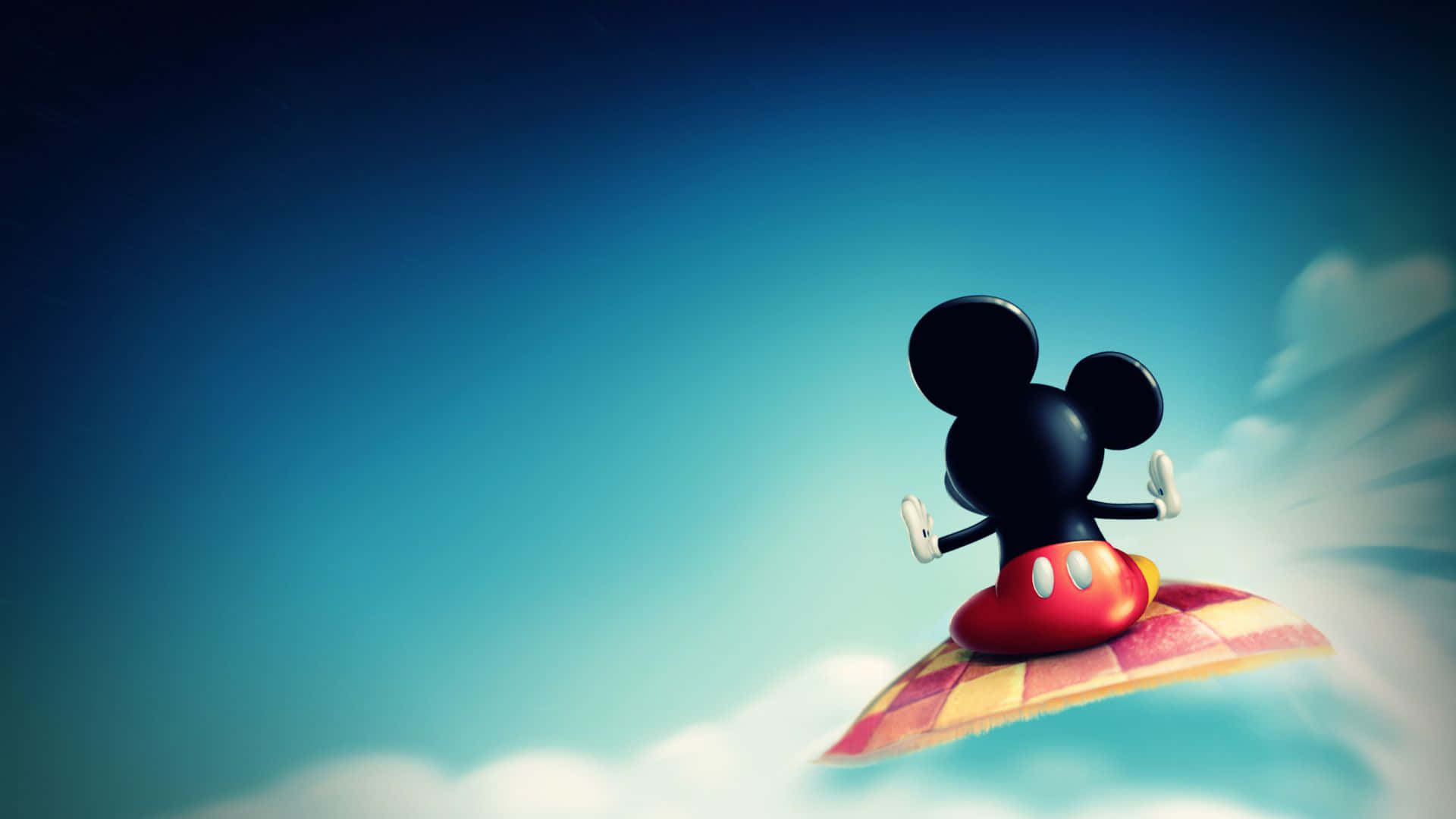 Mickey Mouse Desktop Flying Background