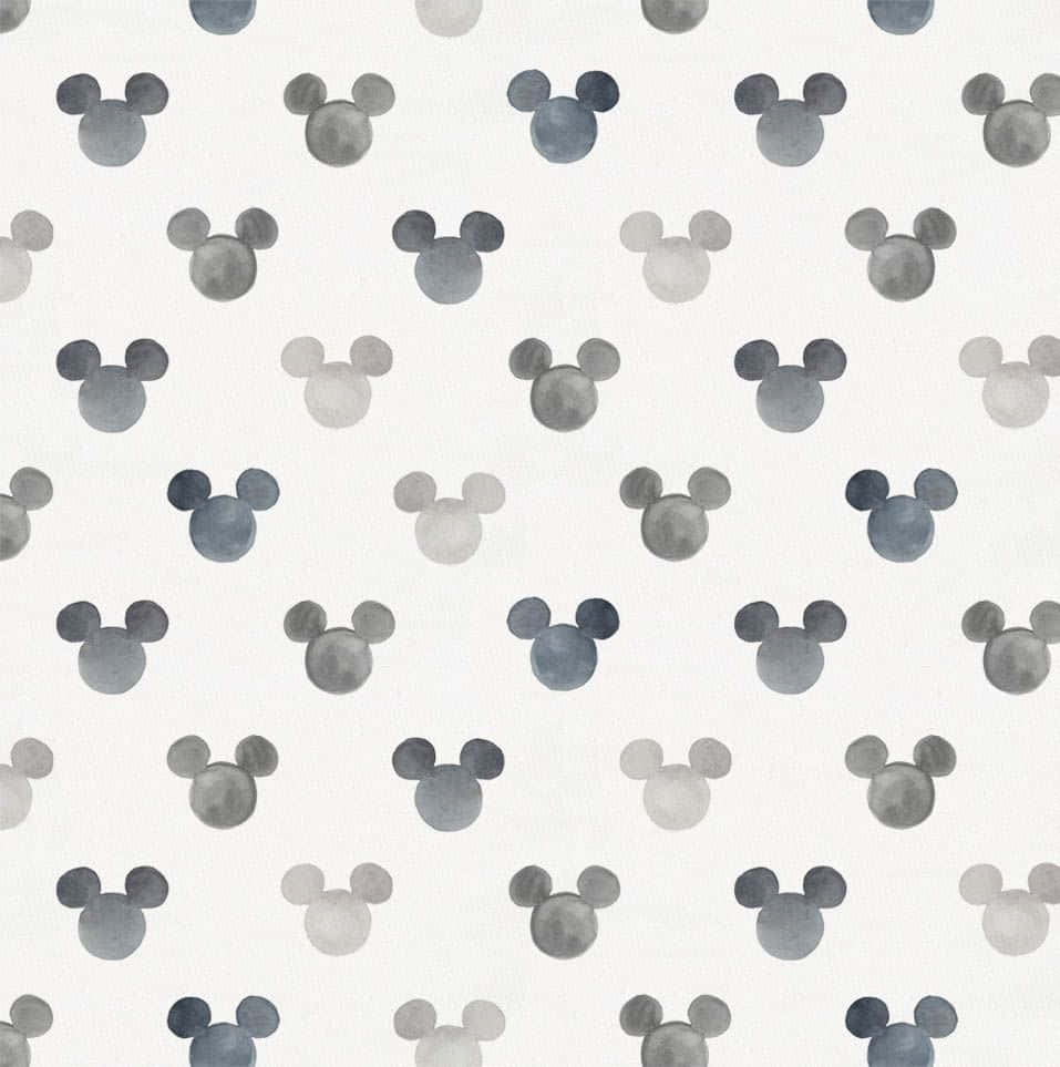 Mickey Mouse Ears Black And Grey Theme Background