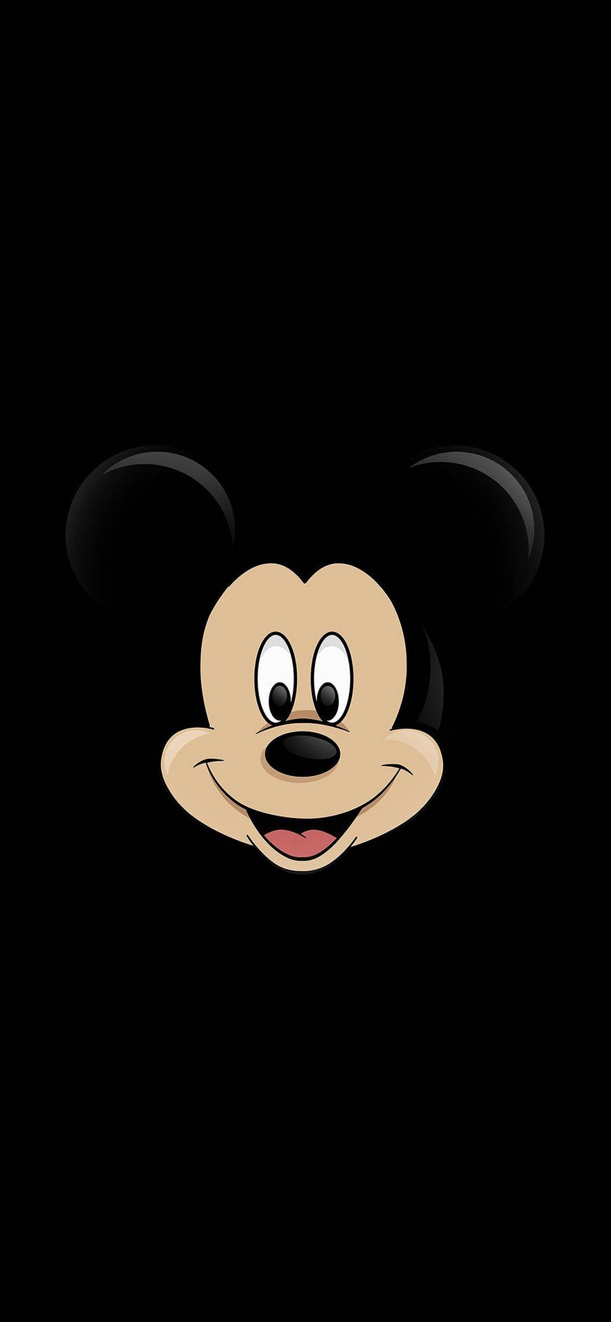 Mickey Mouse Face Iphone X Cartoon Background