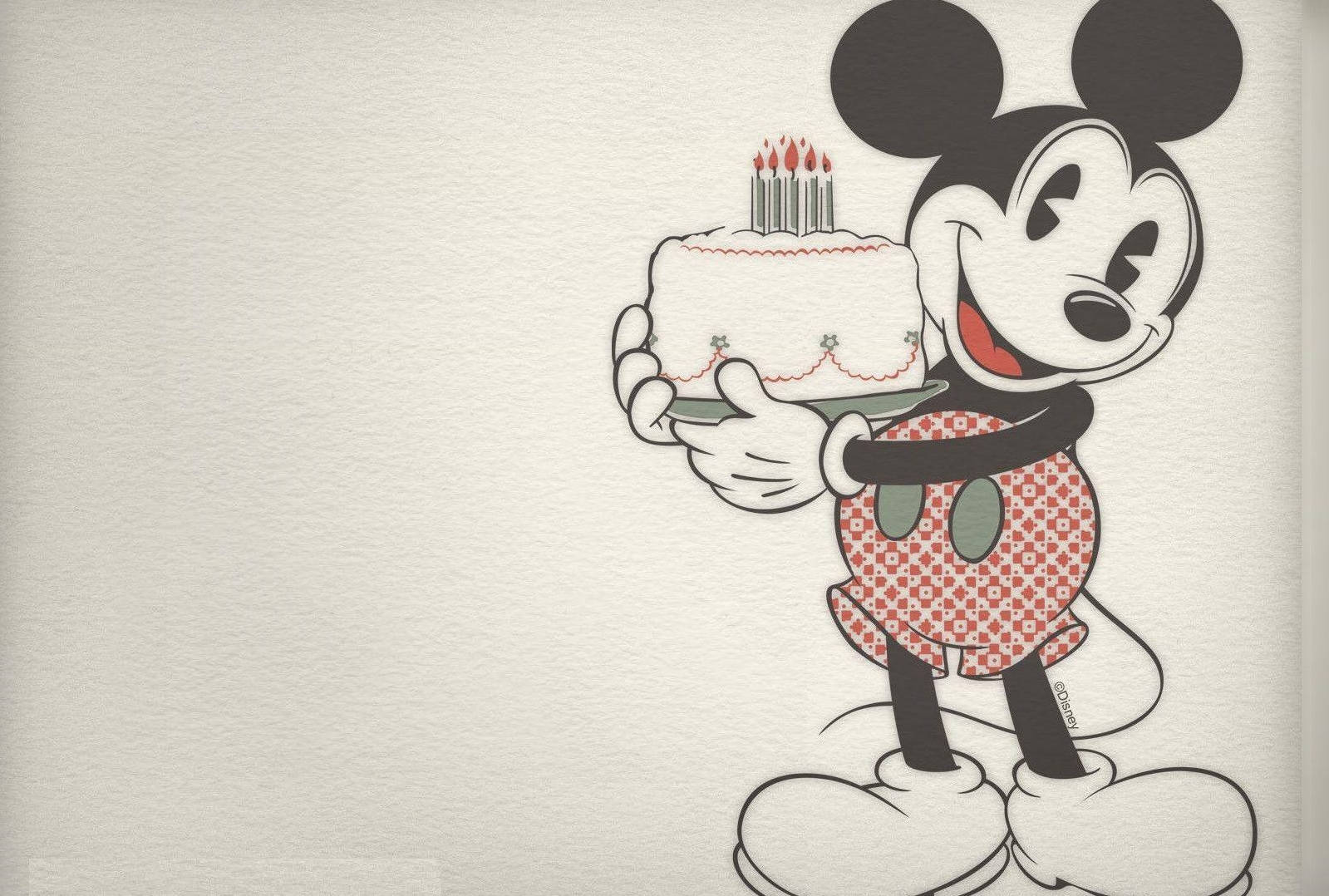 Mickey Mouse Happy Birthday Background