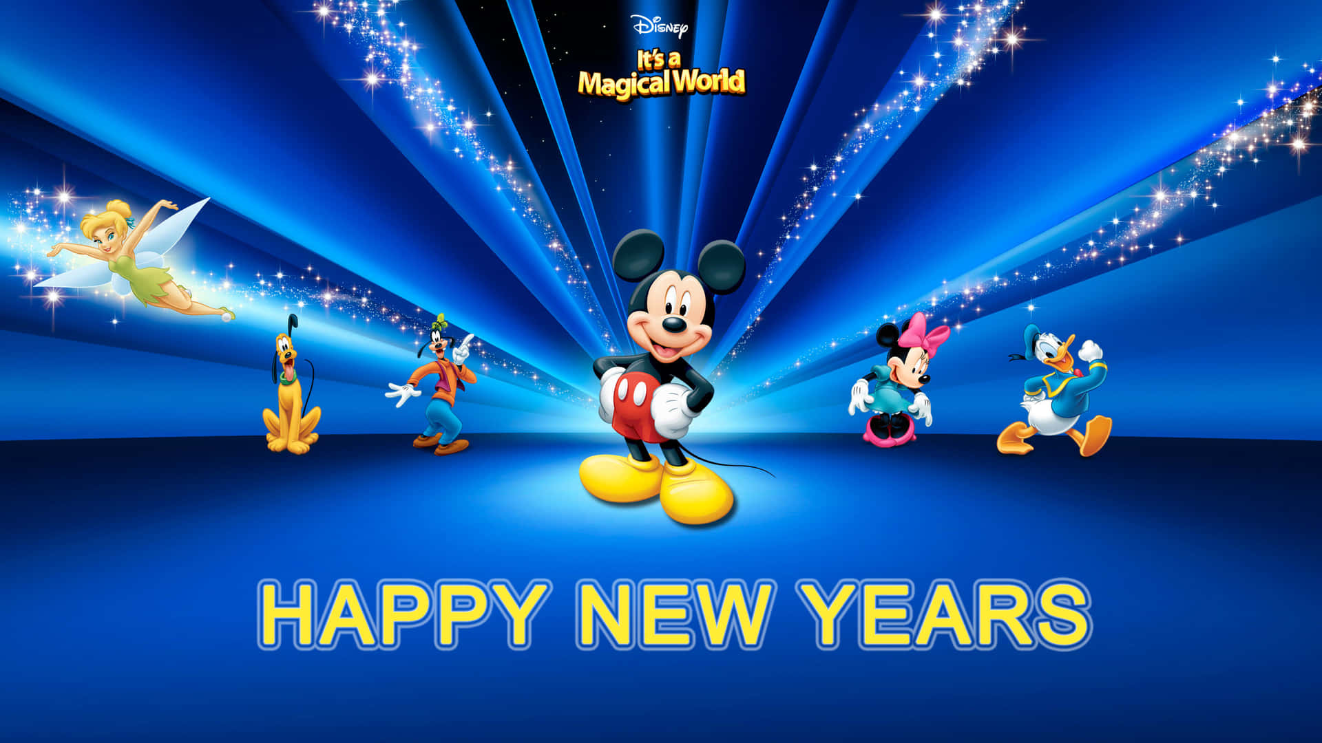 Mickey Mouse Happy New Year Magical Blue