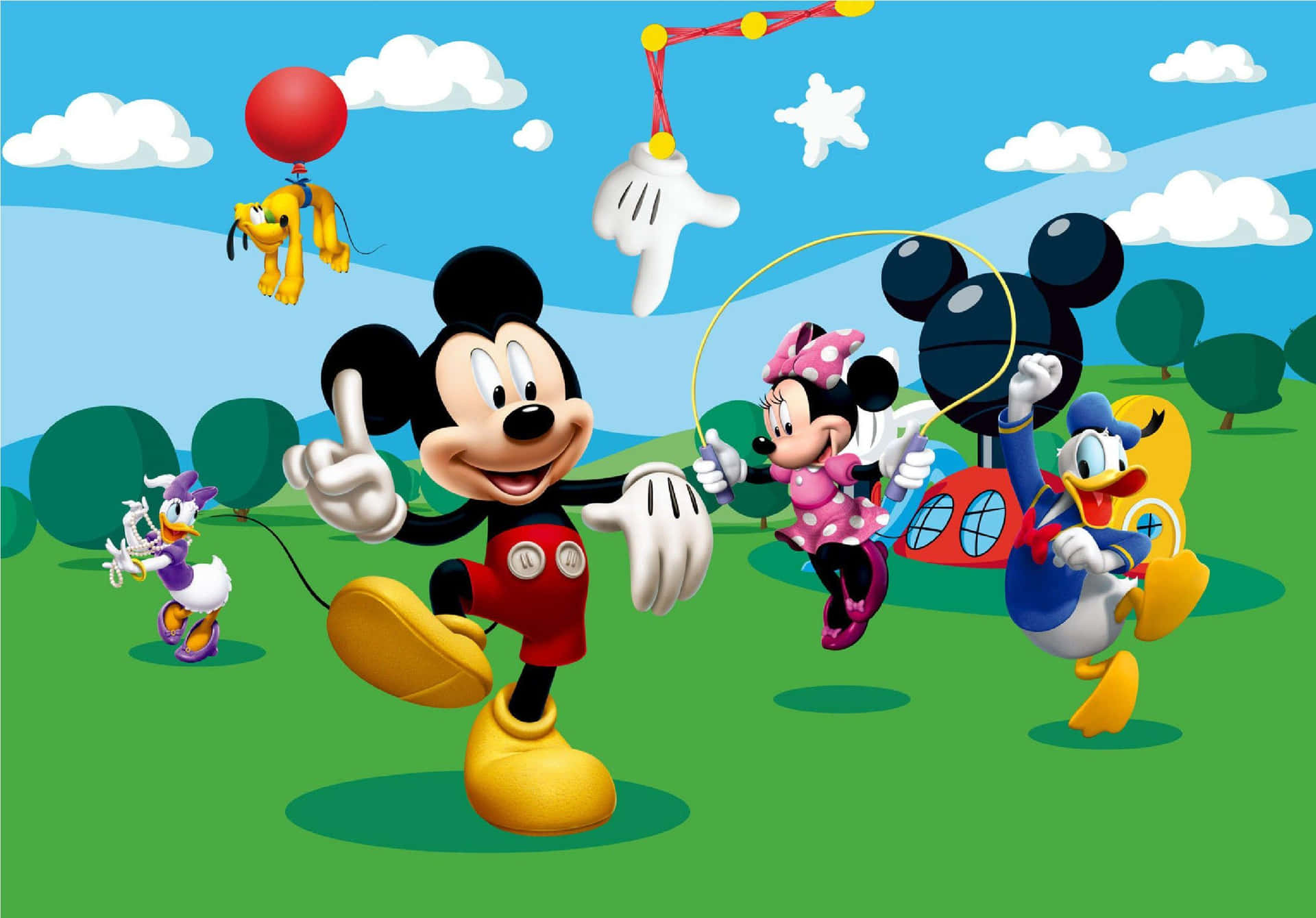 Mickey Mouse In His Home Background