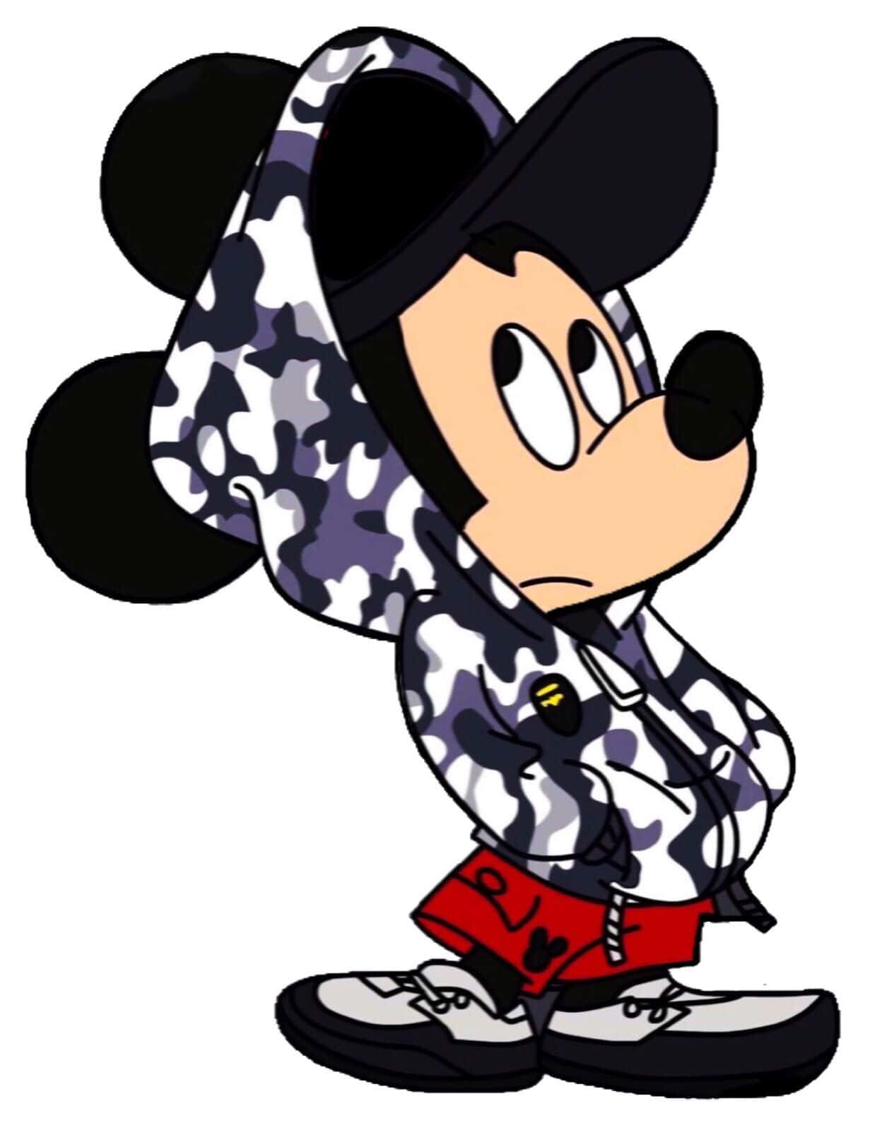 Mickey Mouse Is Cool In This Wallpaper Background