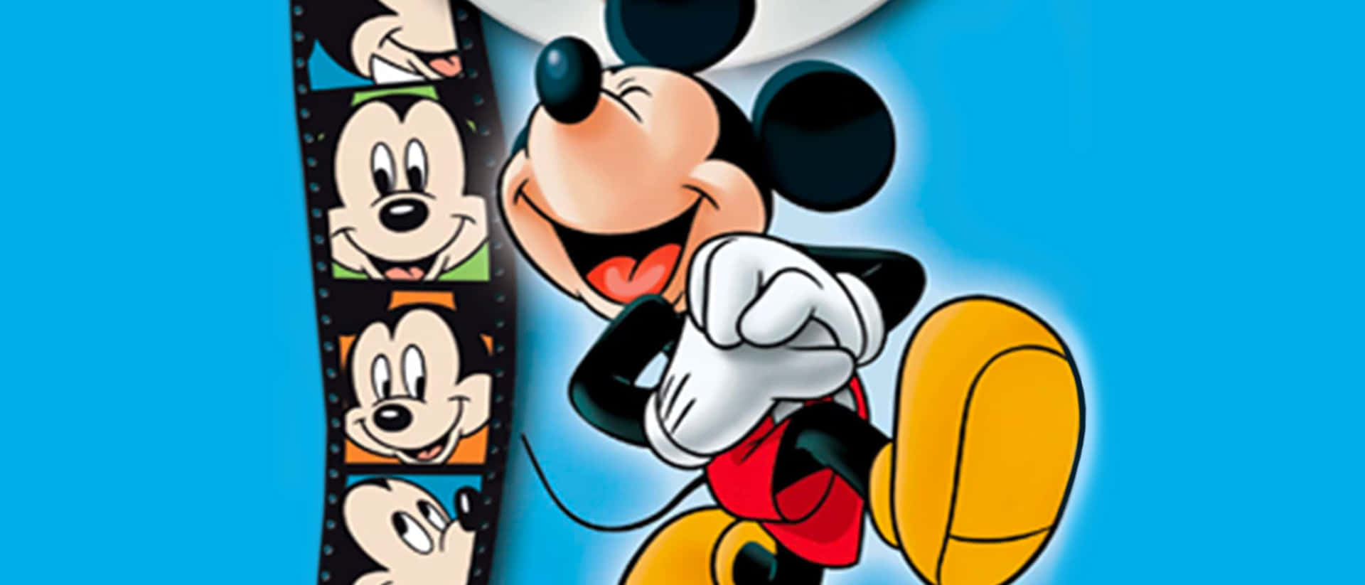 Mickey Mouse Is Ready To Rock The Party Background