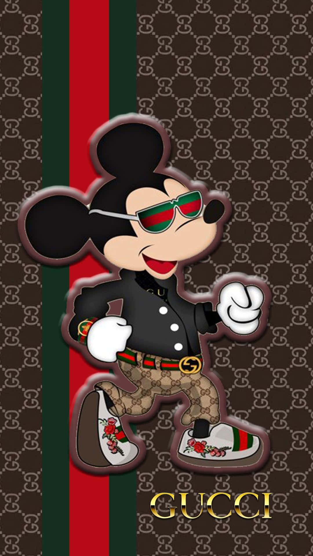 Mickey Mouse Looking Cool While Having Fun Background