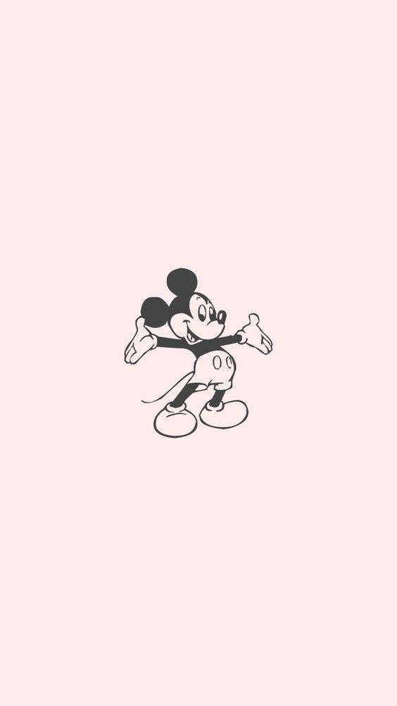 Mickey Mouse Minimalist Disney Iphone Background