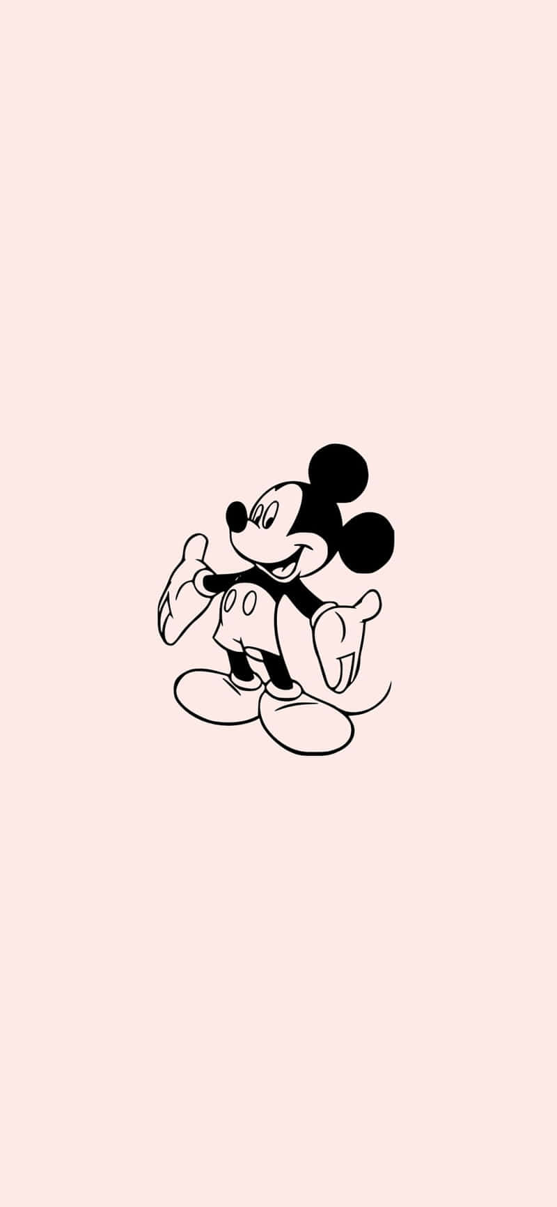 Mickey Mouse Pastel Background Background