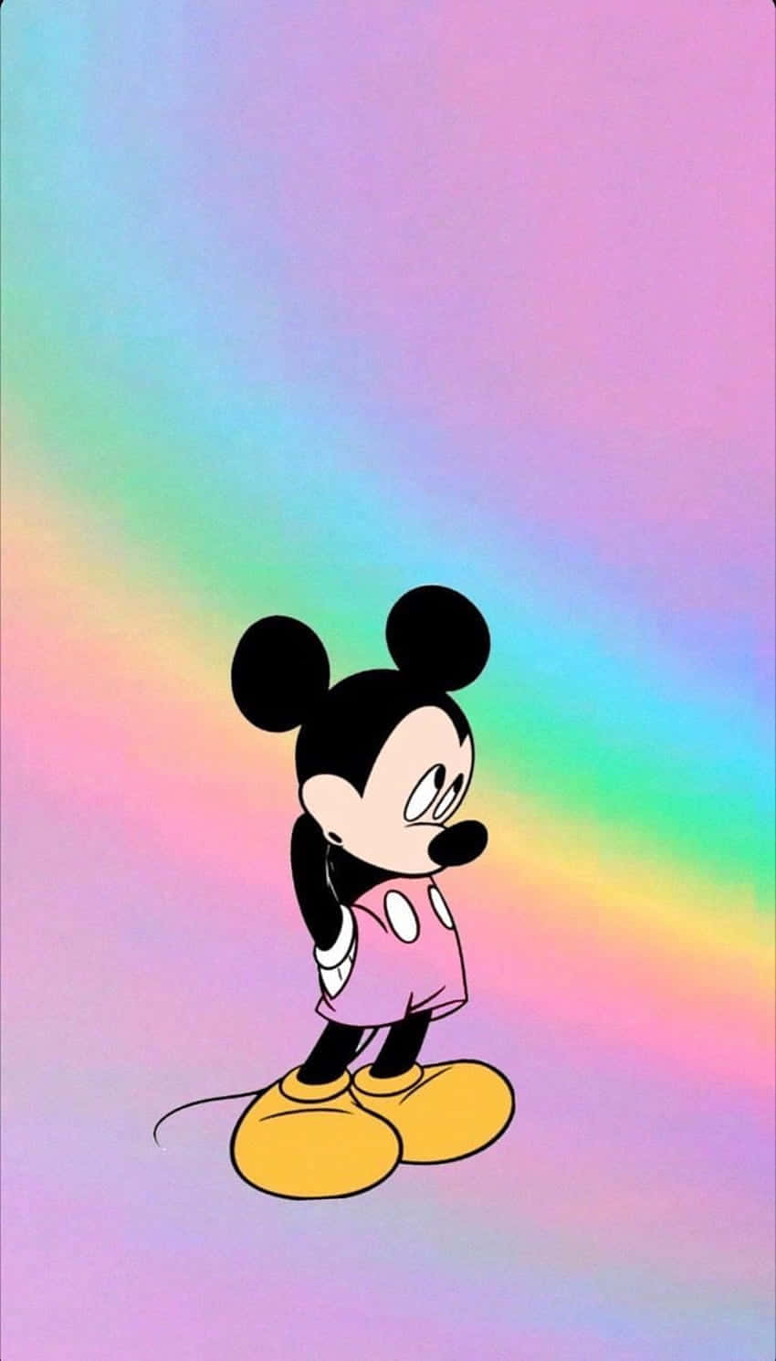Mickey Mouse Rainbow Backdrop