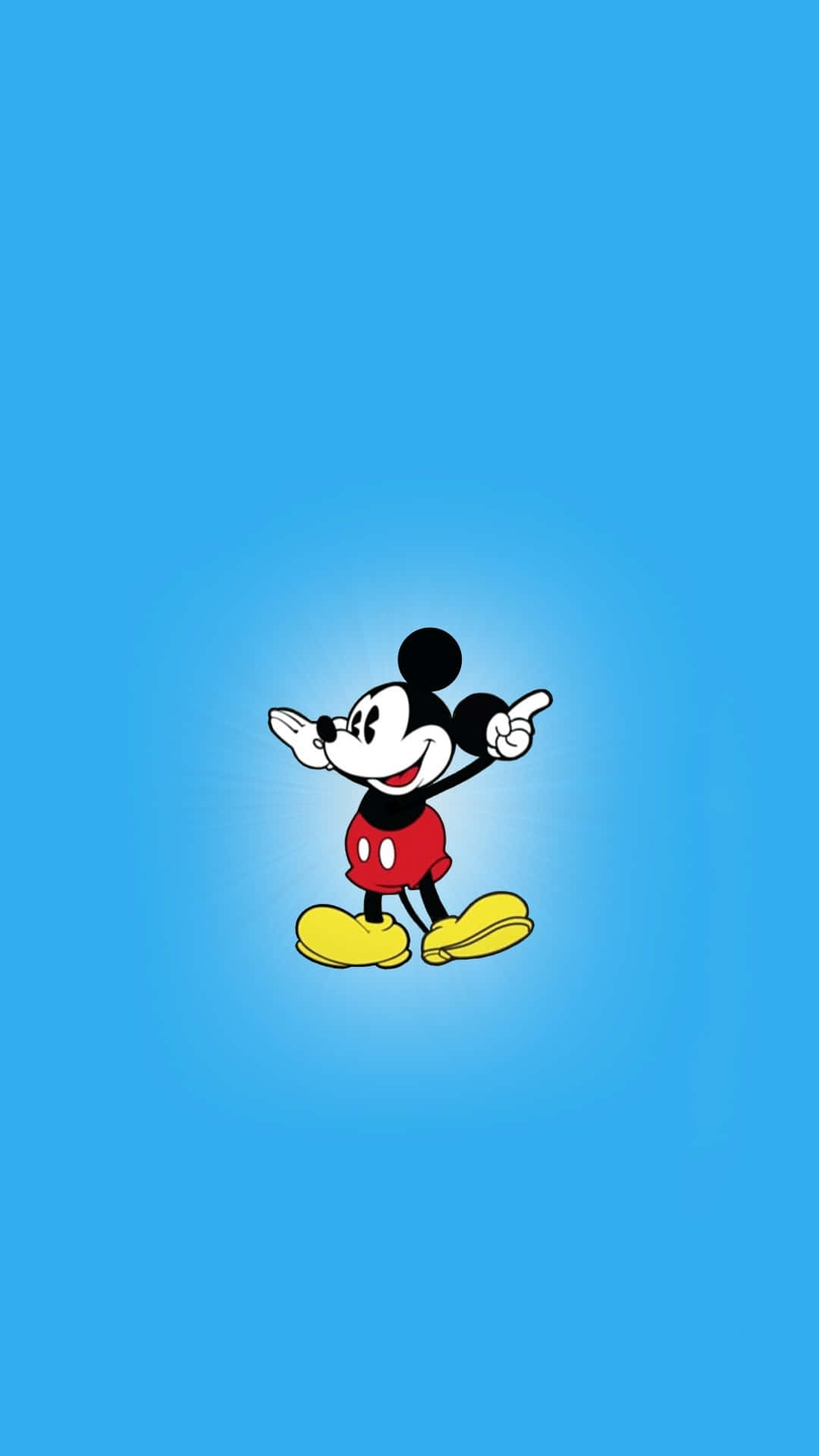 Mickey Mouse Ready To Make Some Cool New Adventures Background