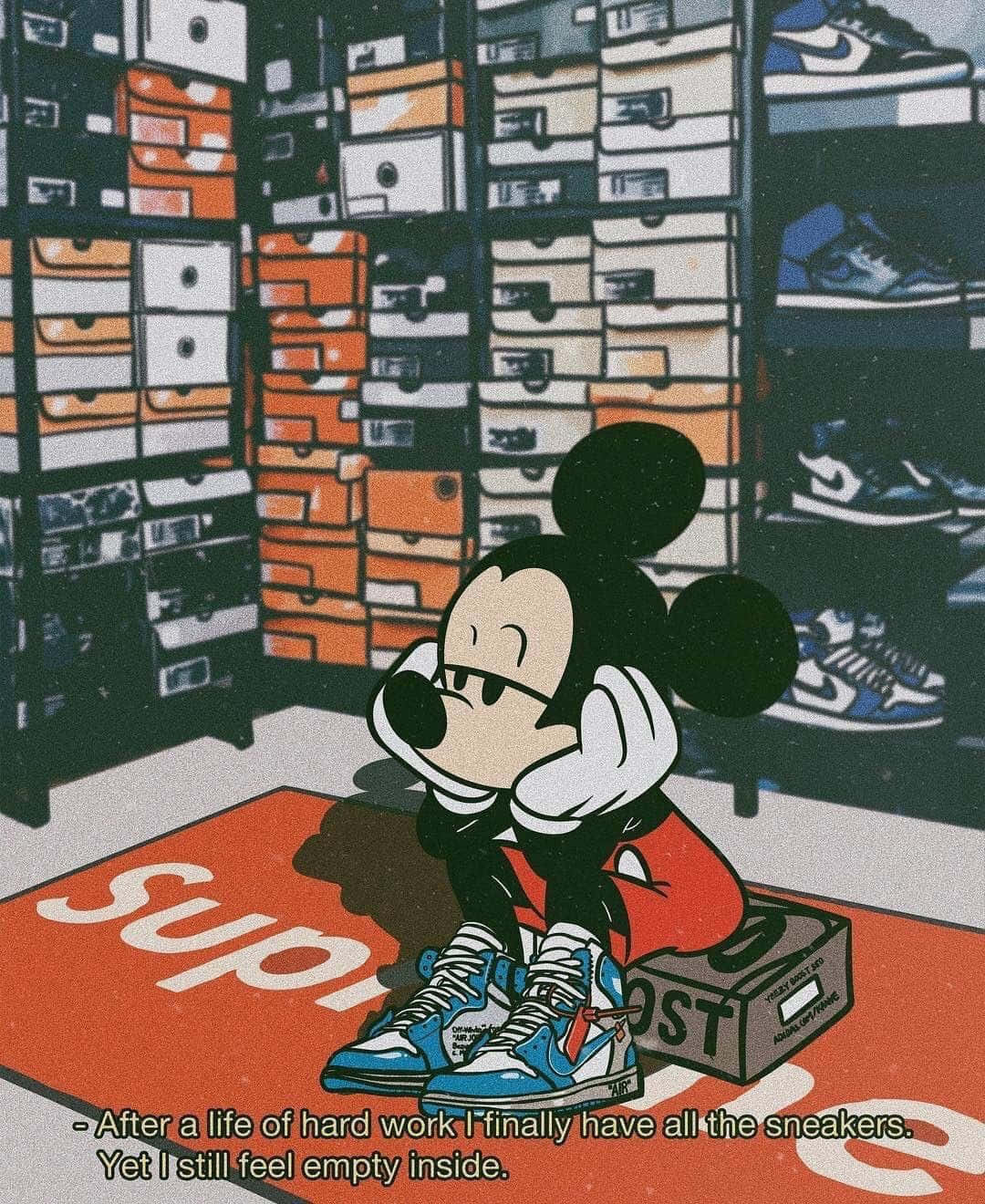 Mickey Mouse Sneakerhead Background