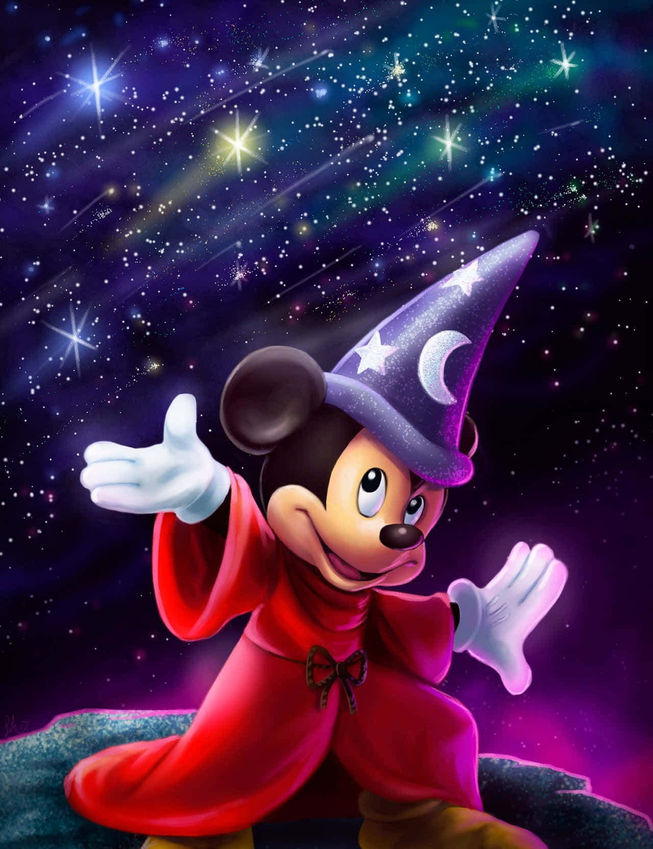 Mickey Mouse Sorcerers Apprentice Fantasia Background