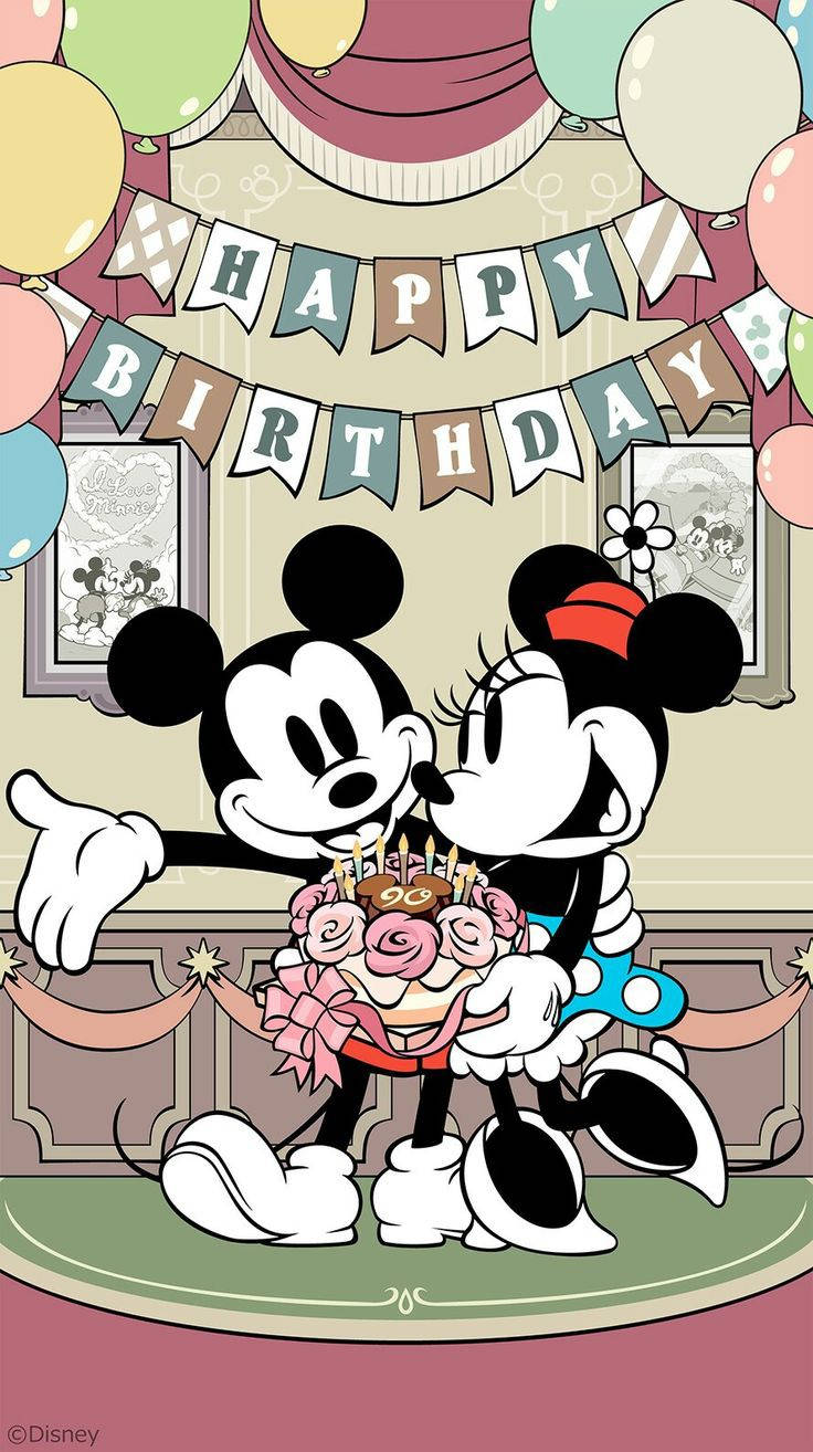 Mickey Mouse Sweet Birthday Background