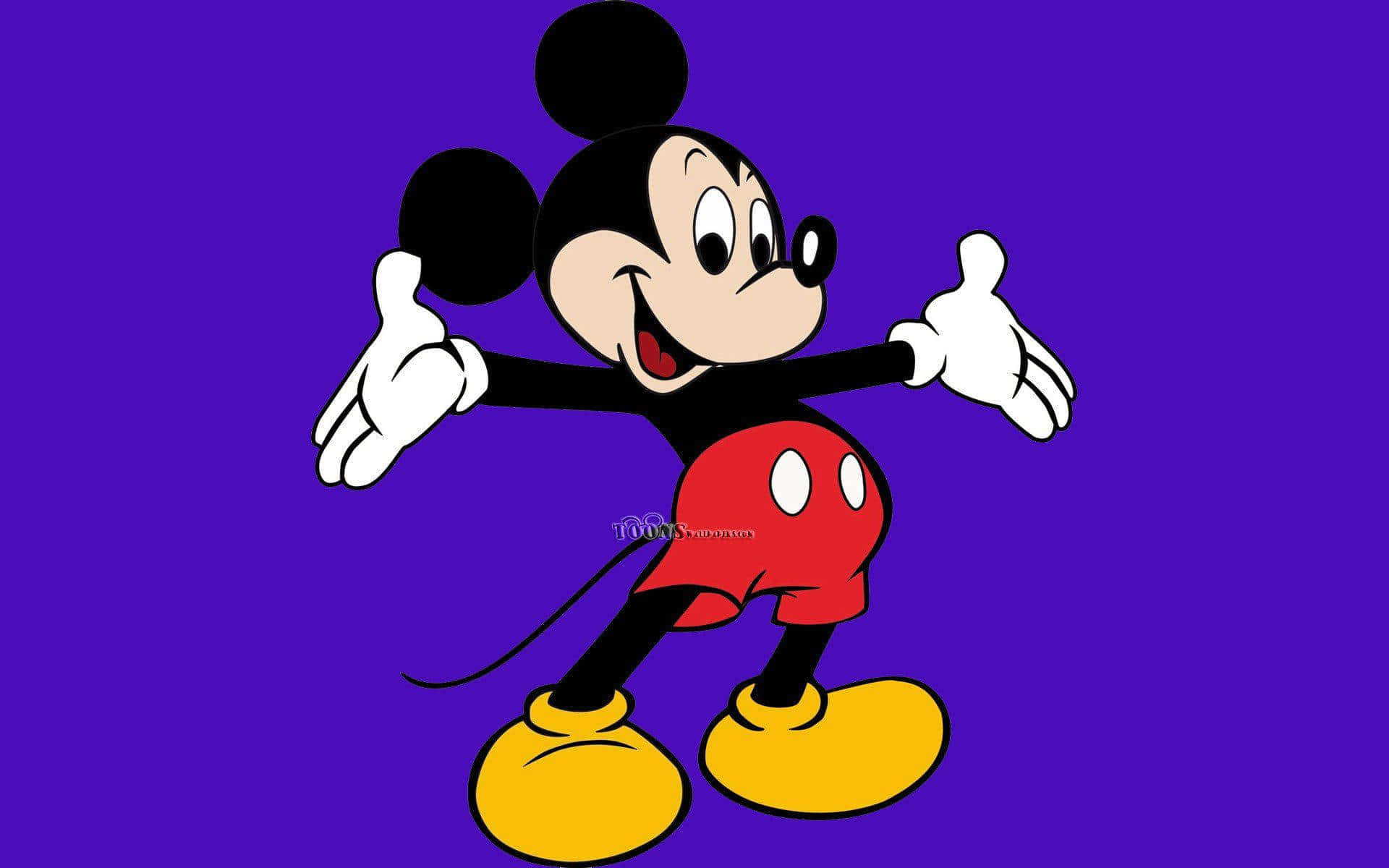 Mickey Mouse Wishes You A Happy New Year Background
