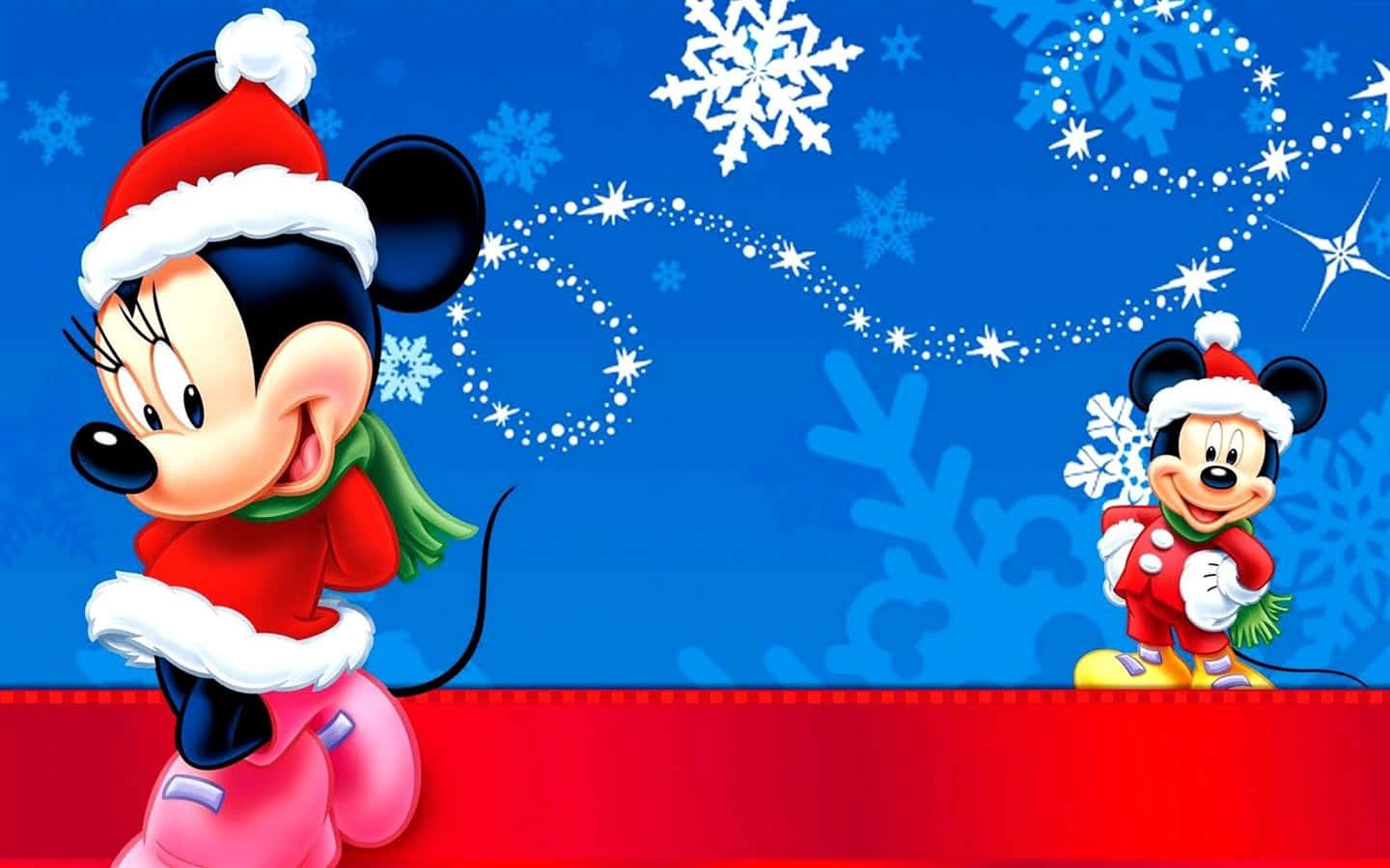 Mickey Mouse Wishes You A Happy New Year! Background