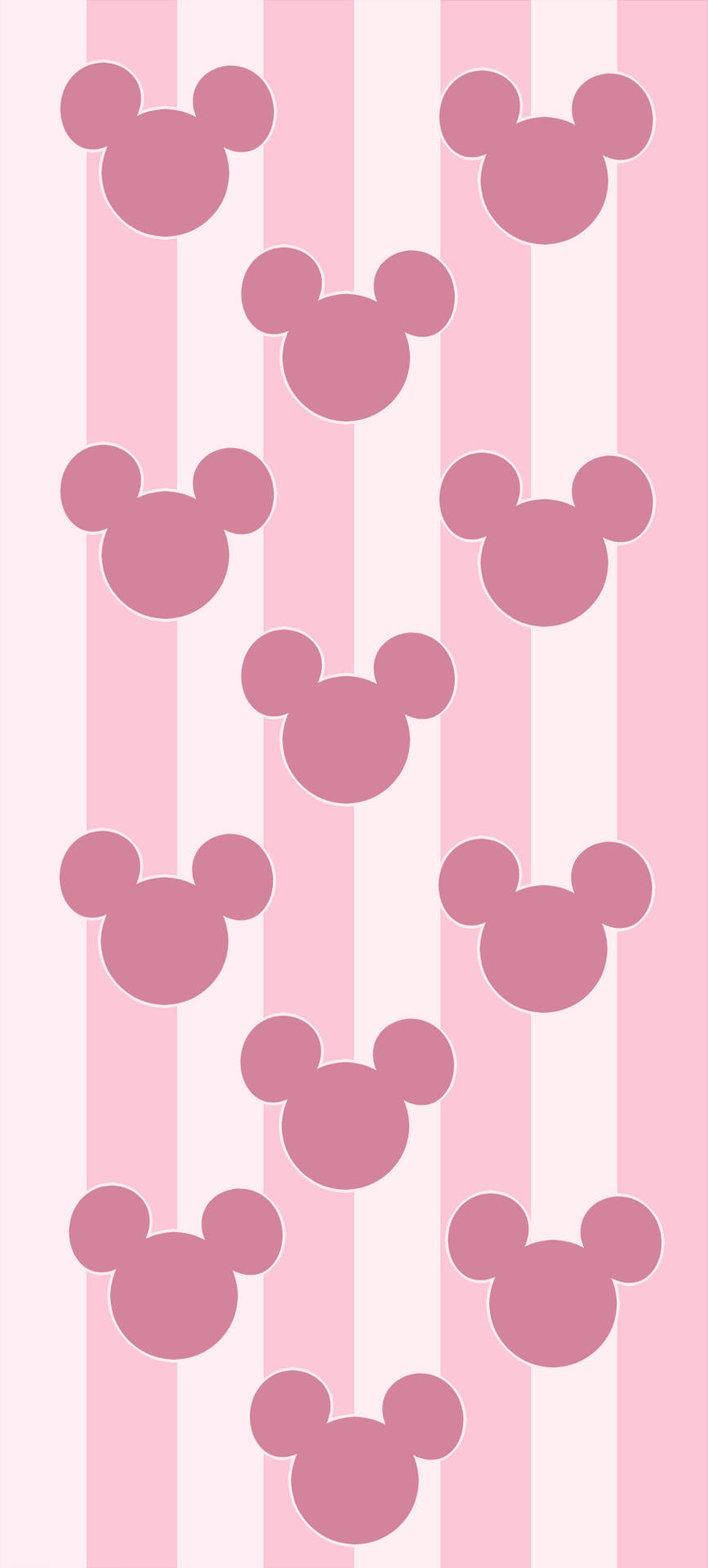 Mickey Pink Disney Logo Background
