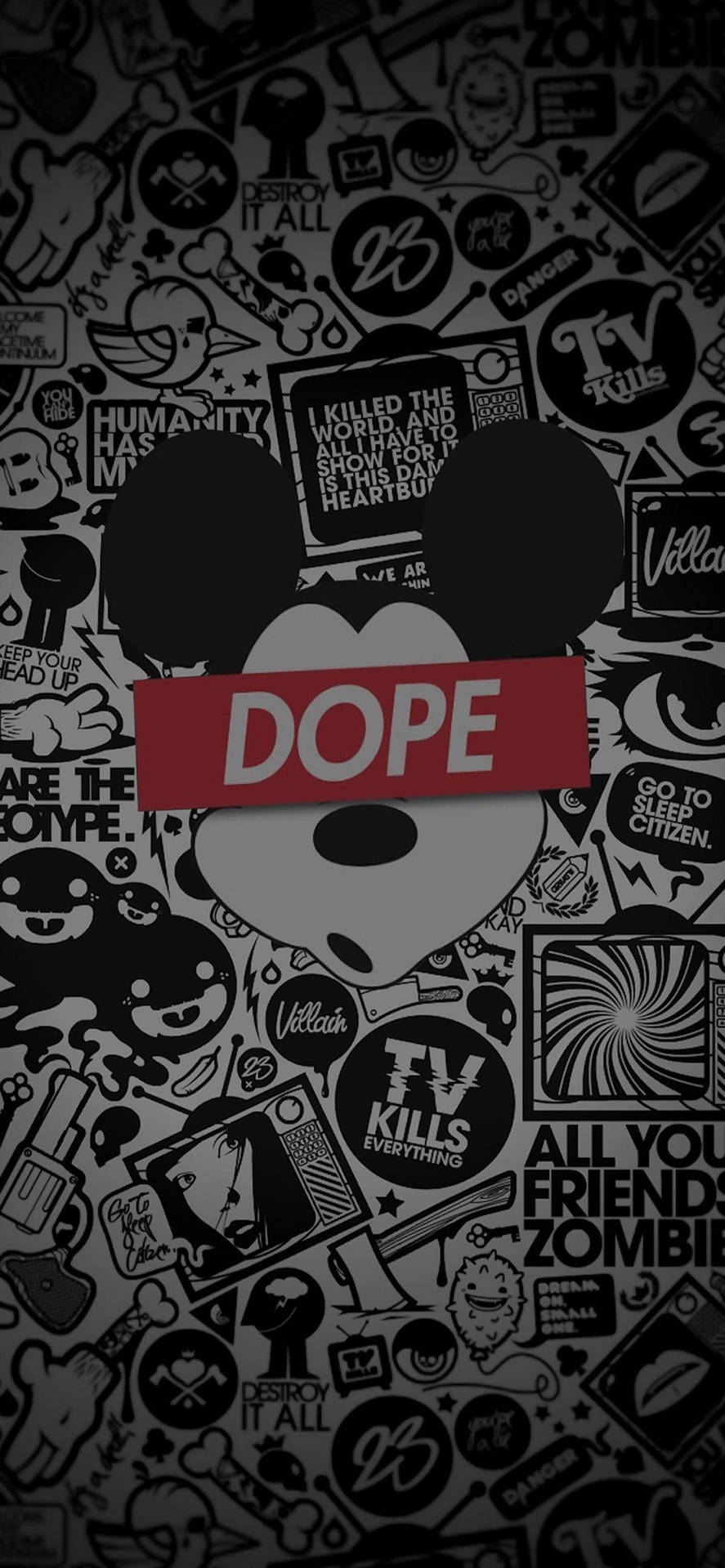 Mickey Poignant Icons Dope Iphone Background