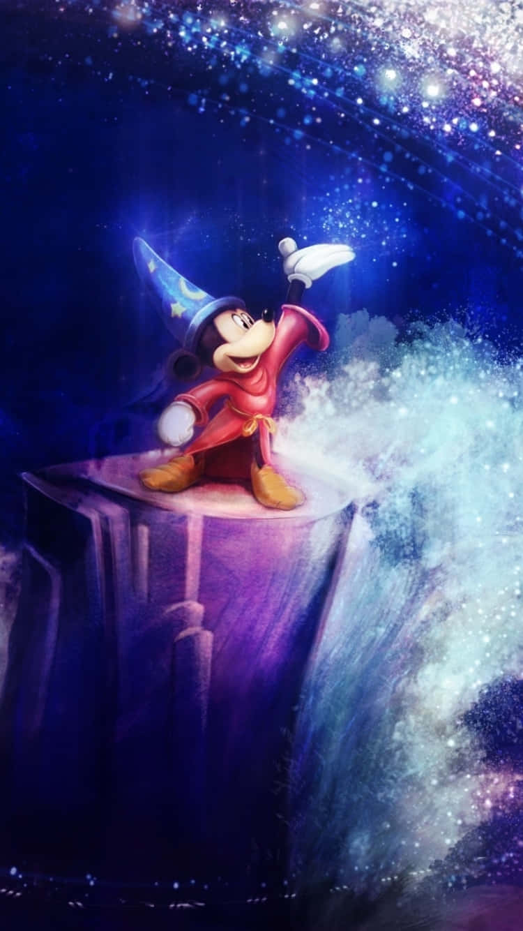 Mickey Sorcerer Fantasia Magic Background