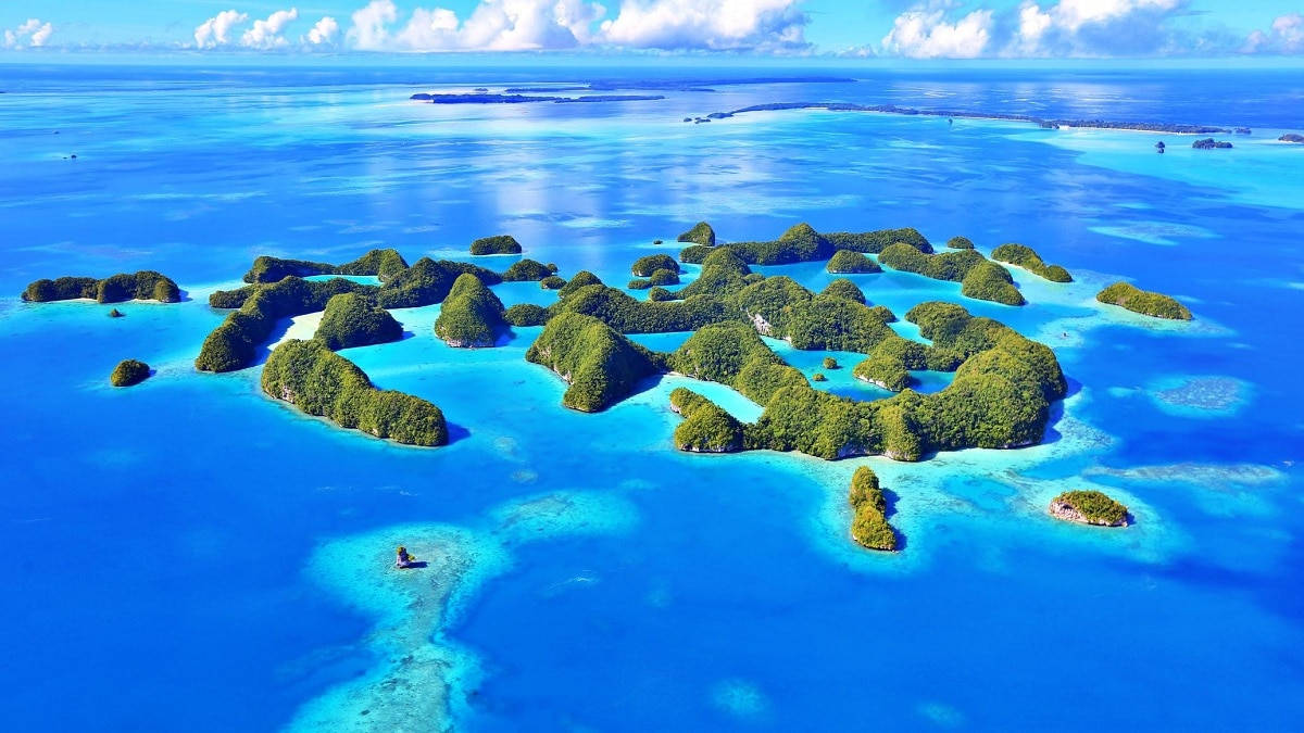 Micronesia Palau Small Islands Background