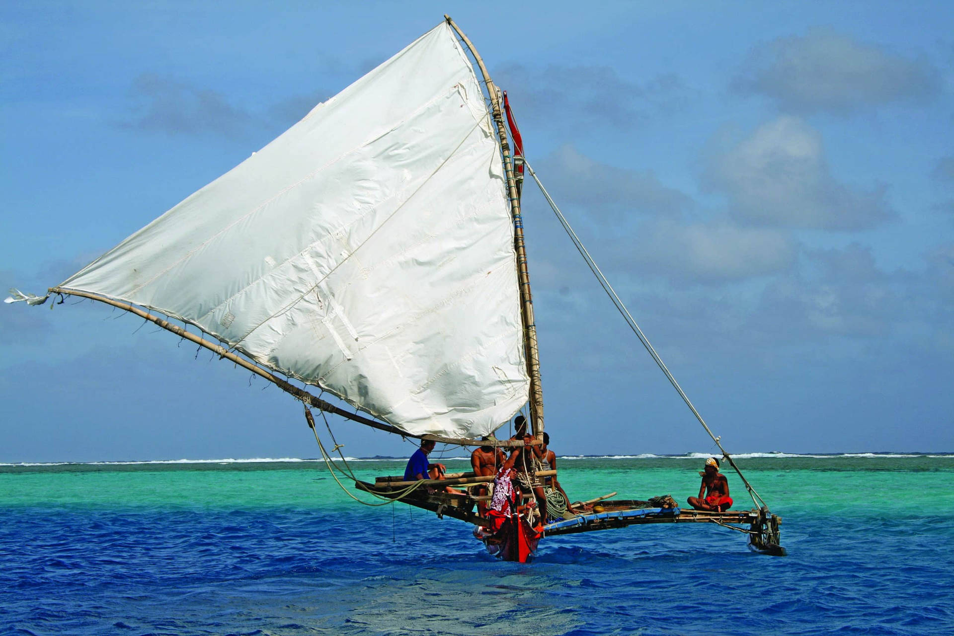 Micronesia Small Sailboat