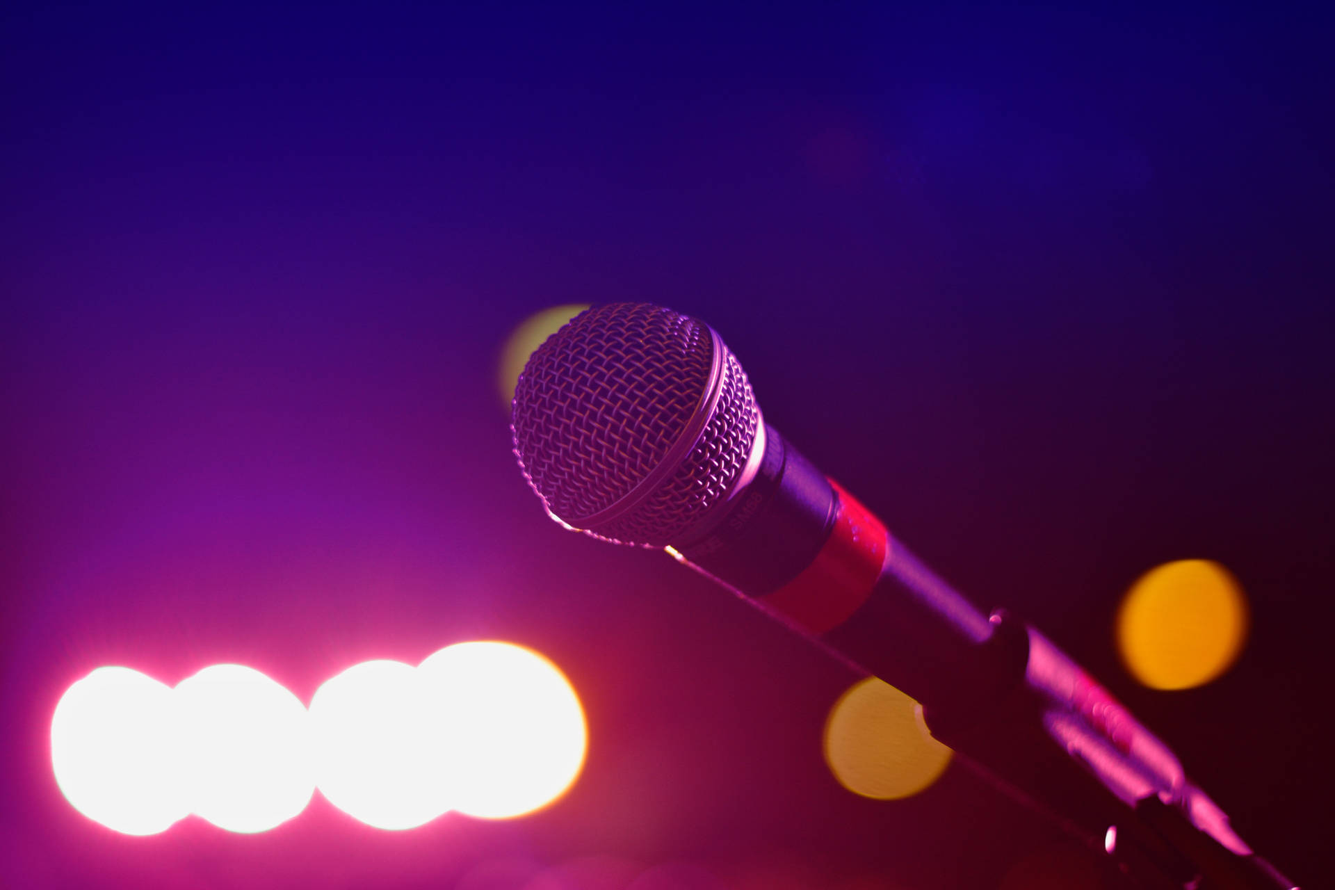 Microphone Music 4k Background