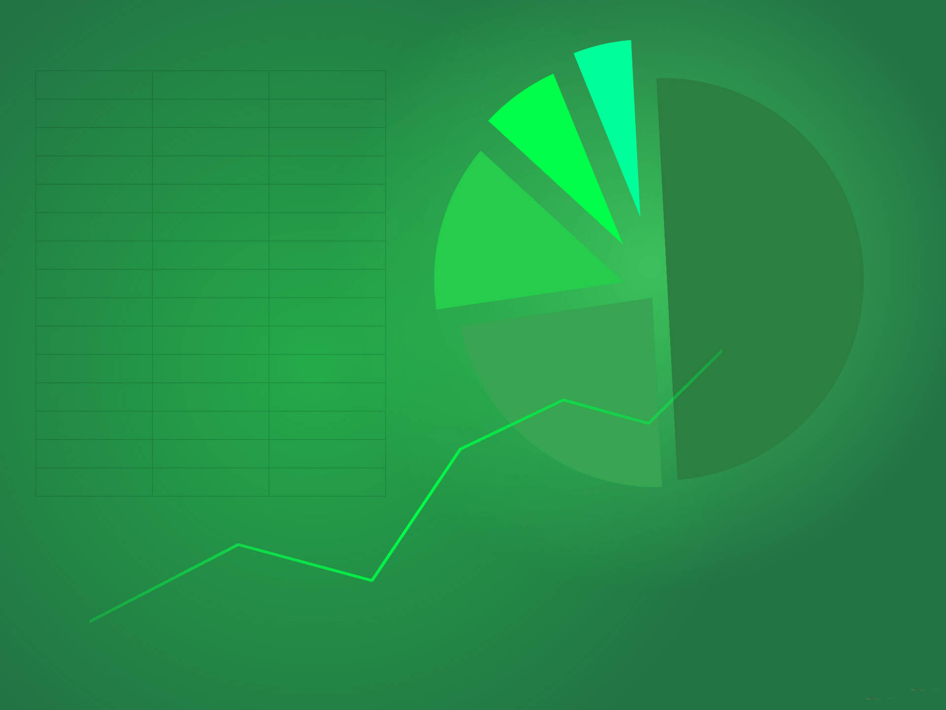 Microsoft Excel Graph And Line Charts Background