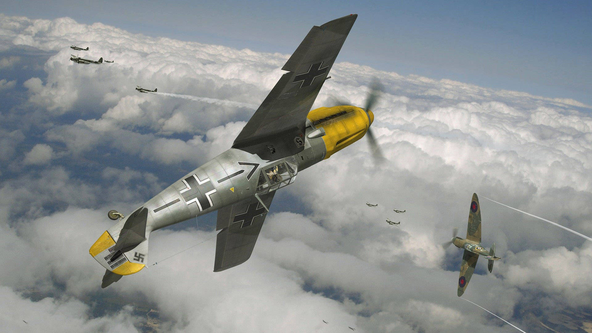 Microsoft Flight Simulator Messerschmitt Aircraft Background