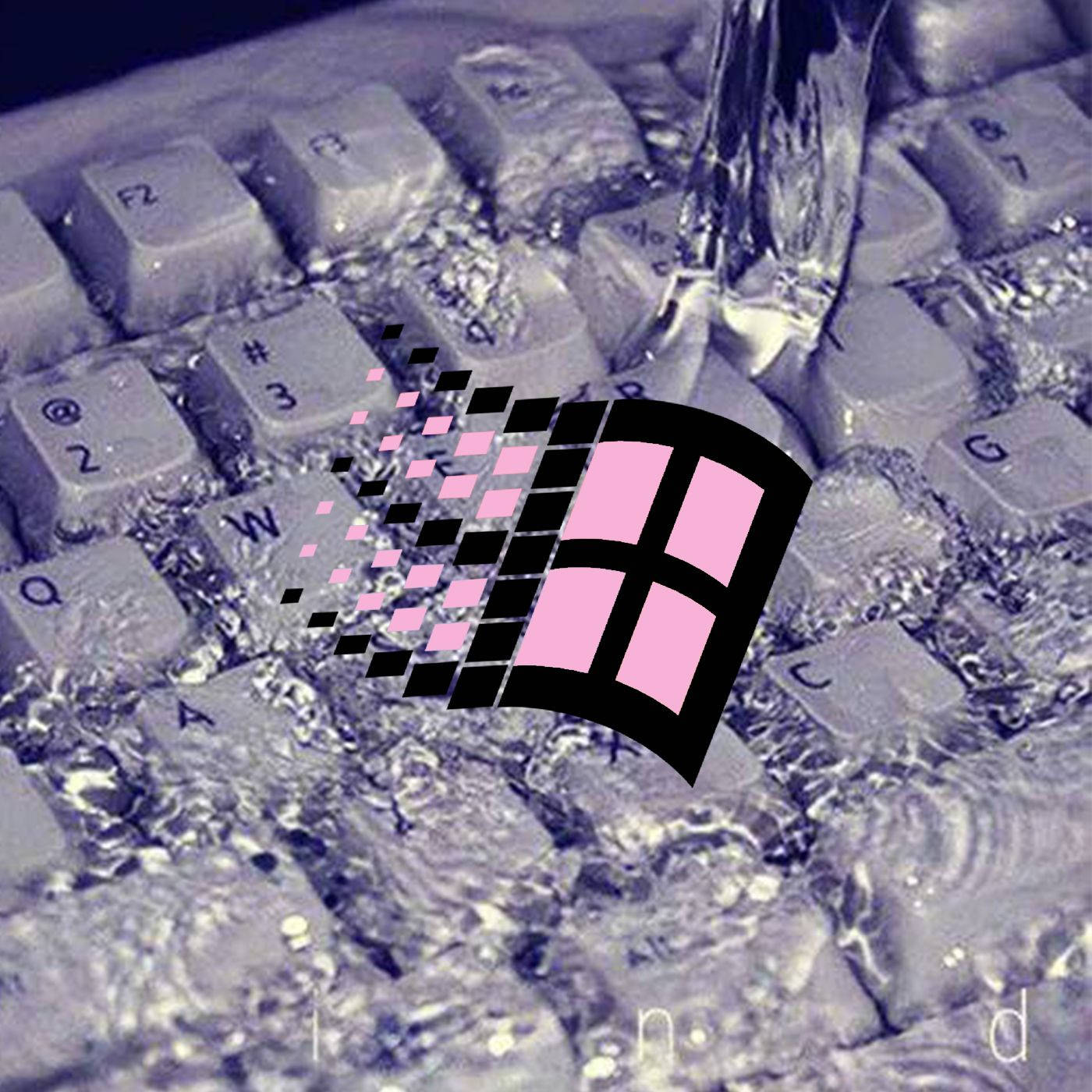 Microsoft Logo Keyboard Aesthetic Background