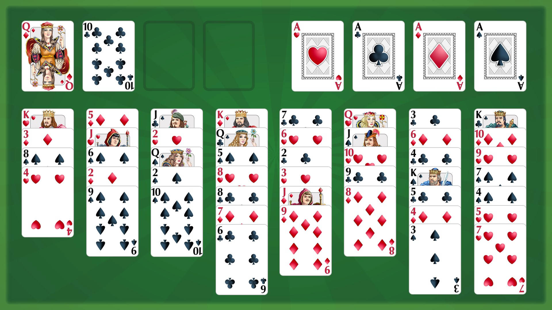 Microsoft Solitaire Default Computer Game