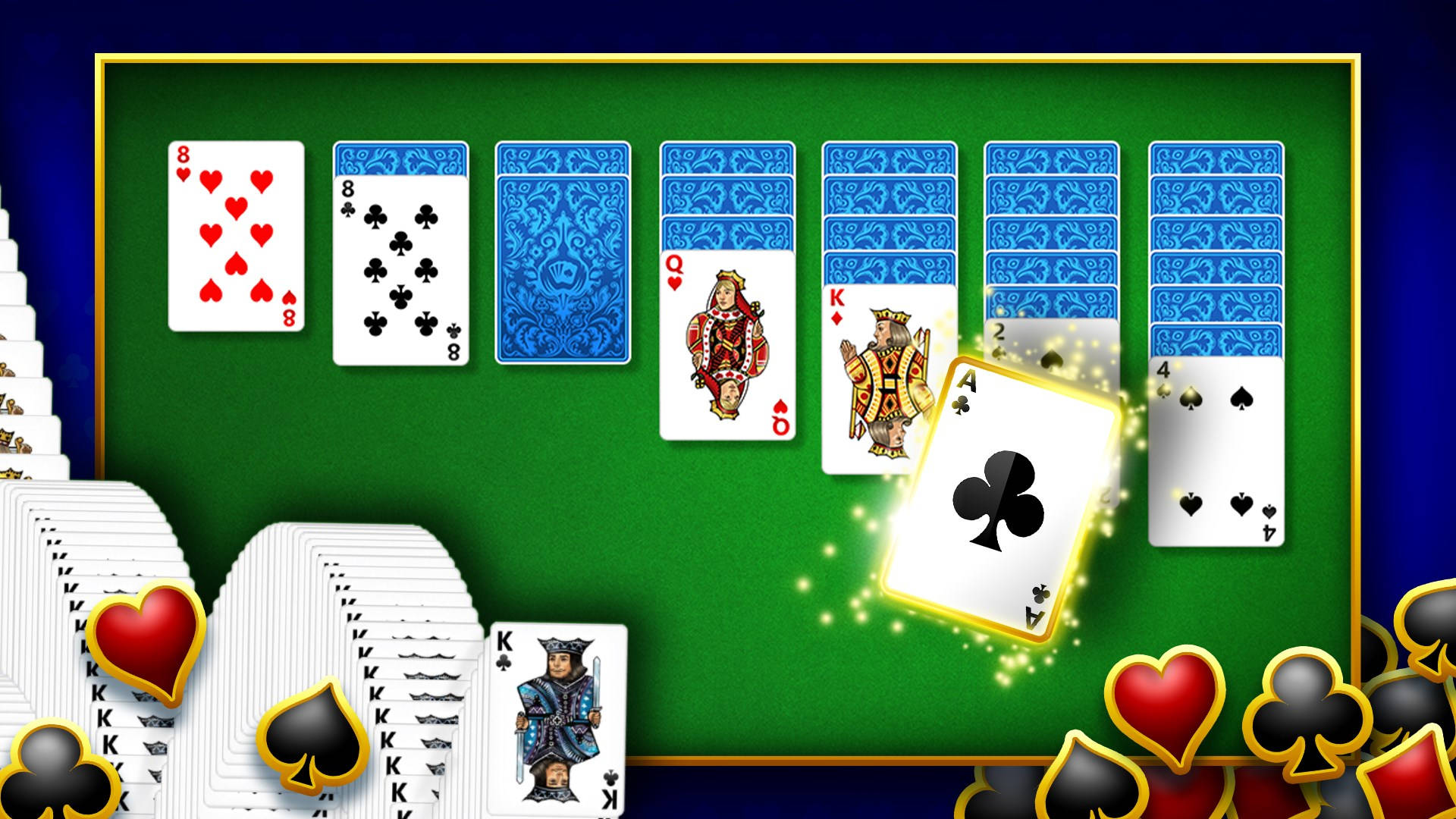 Microsoft Solitaire Game Card Collection Background