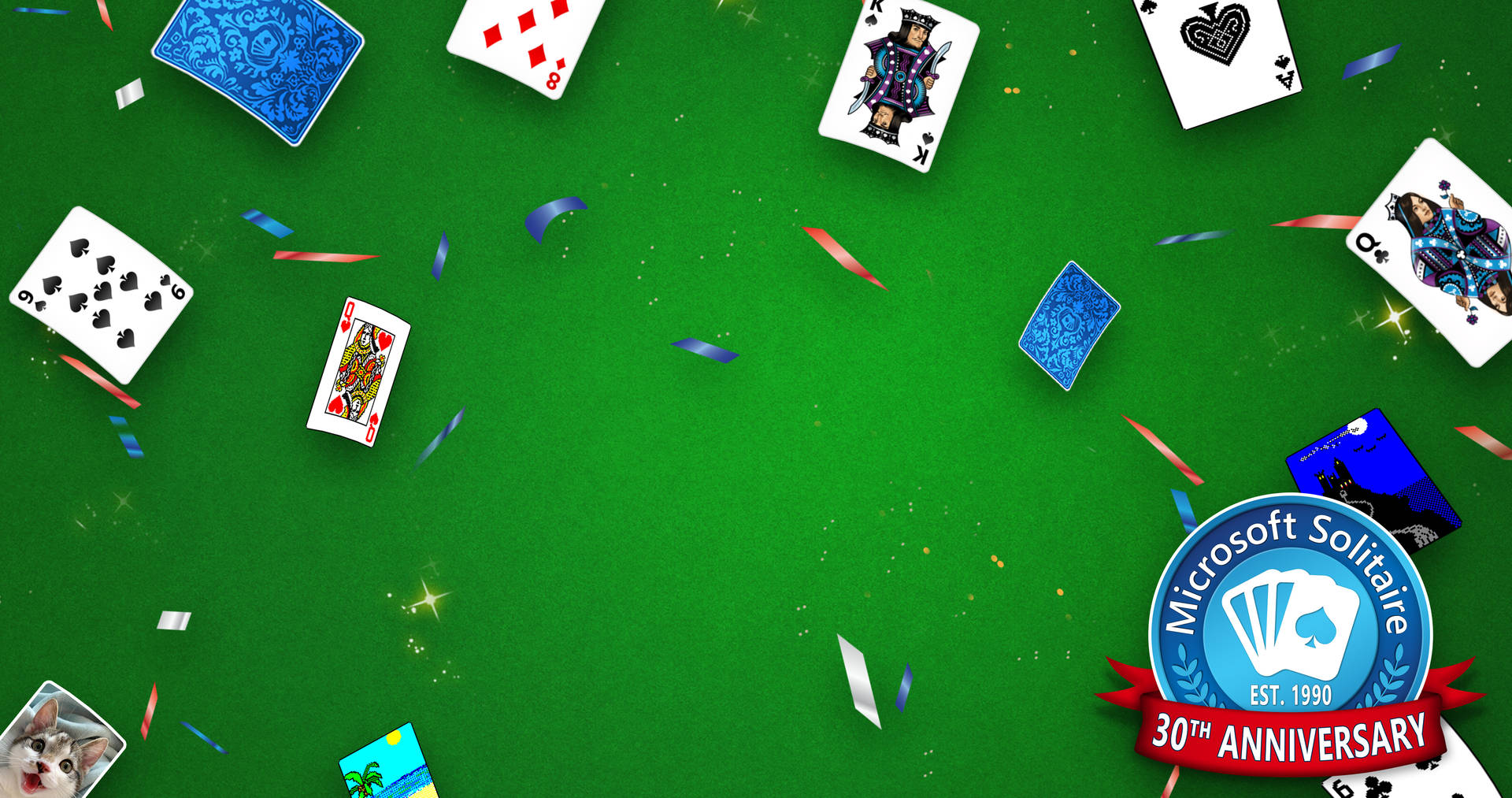 Microsoft Solitaire Thirtieth Anniversary Special Background