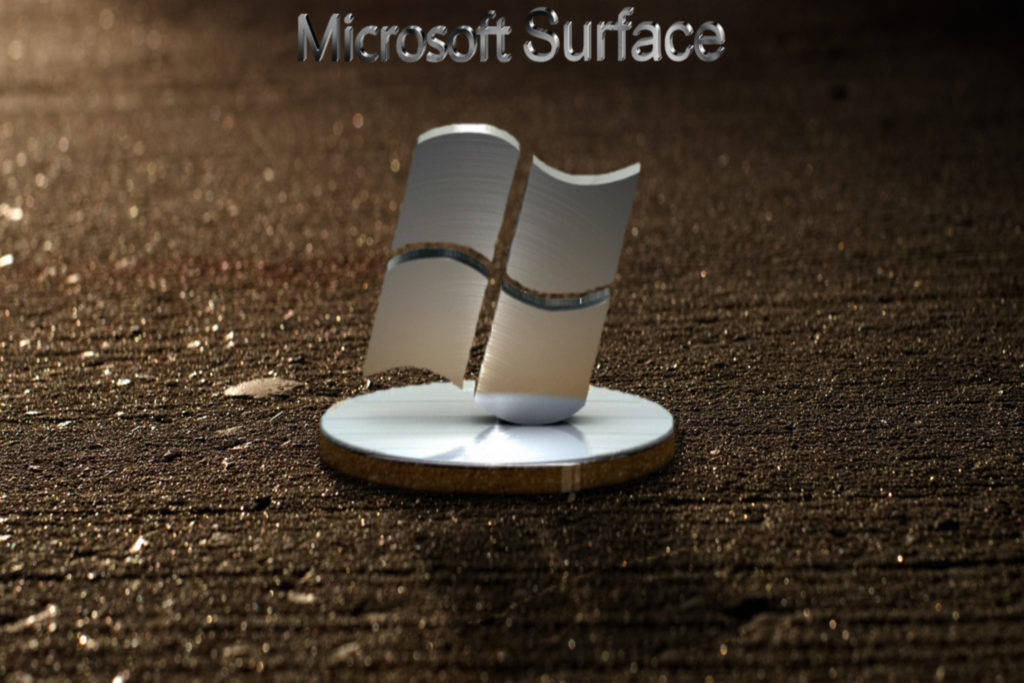 Microsoft Surface 3d Logo Background
