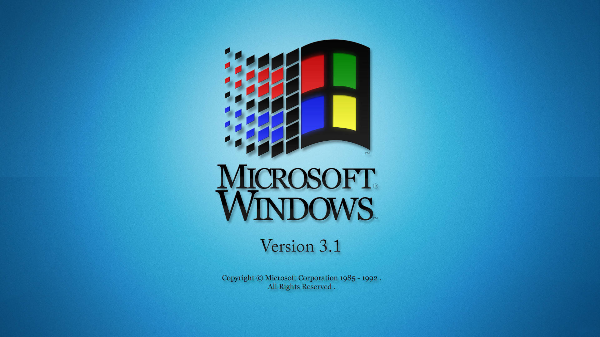 Microsoft Windows 3.1 Desktop Background