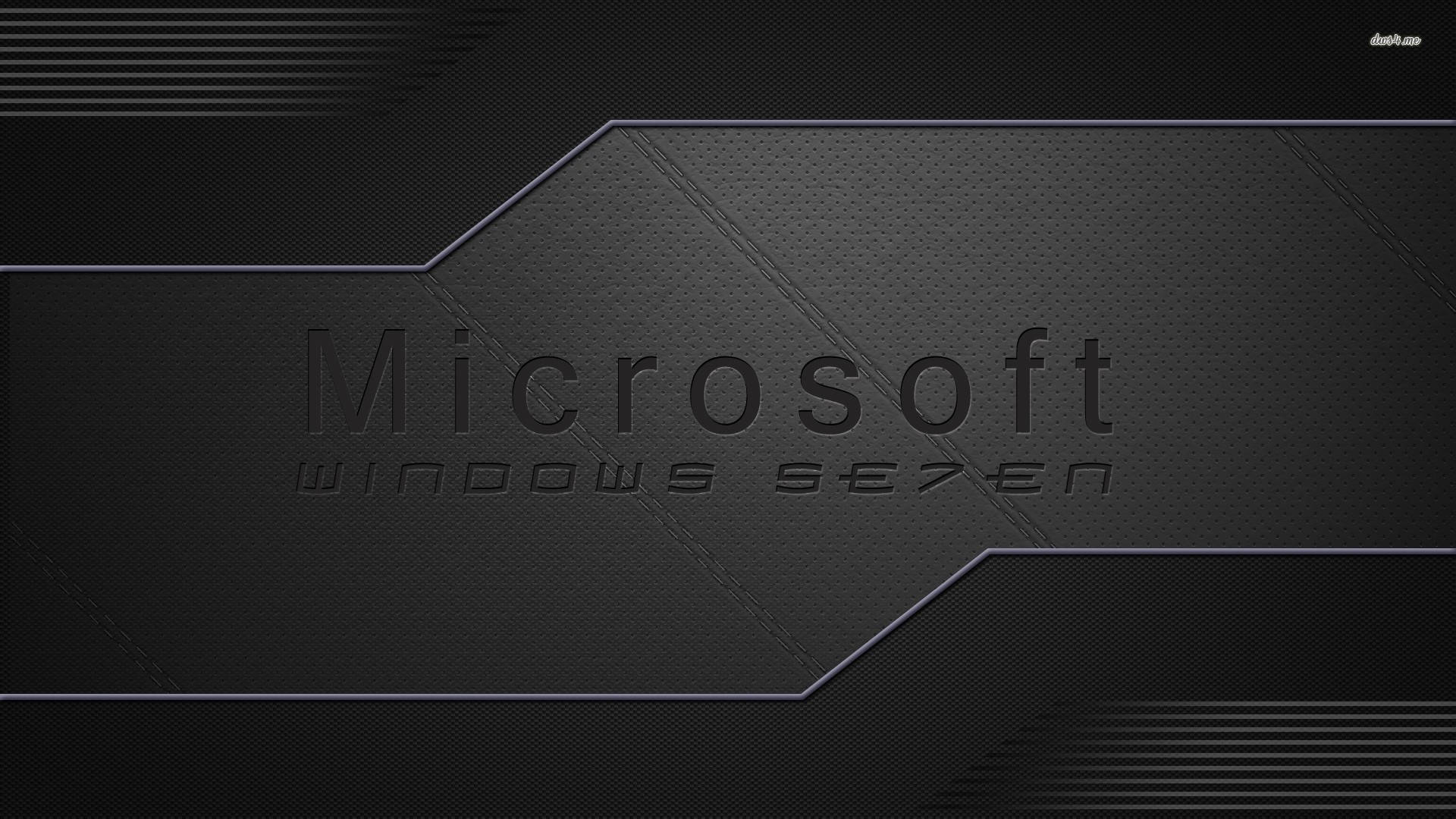 Microsoft Windows Se7en Black Desktop Background